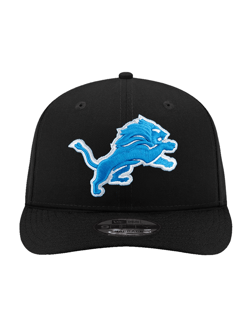 New Era Caps OSFA Detroit Lions New Era NFL Team Pre-Curved 9FIFTY Snapback Hat - Black