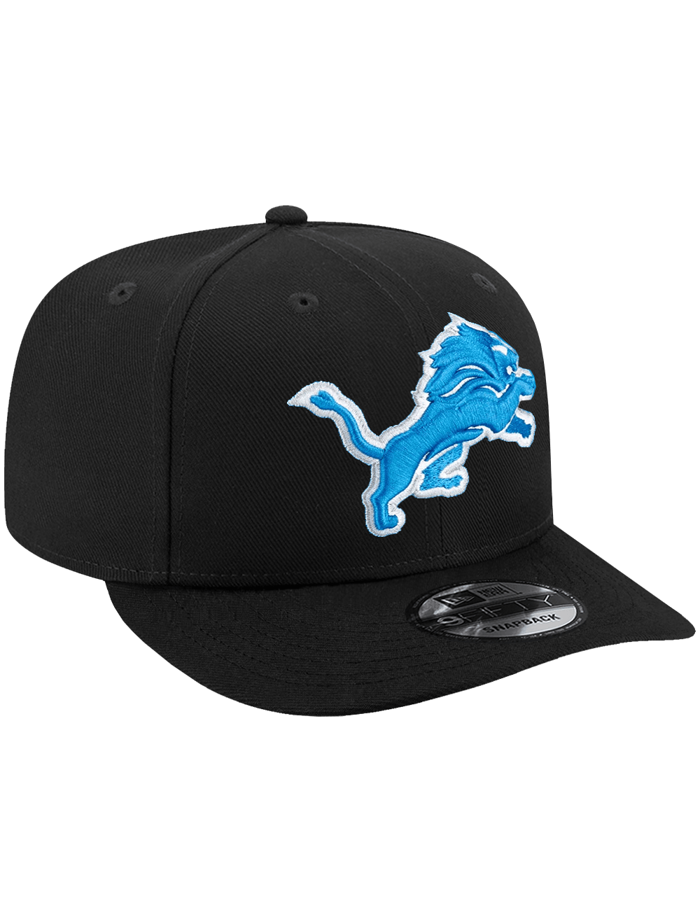 New Era Caps OSFA Detroit Lions New Era NFL Team Pre-Curved 9FIFTY Snapback Hat - Black