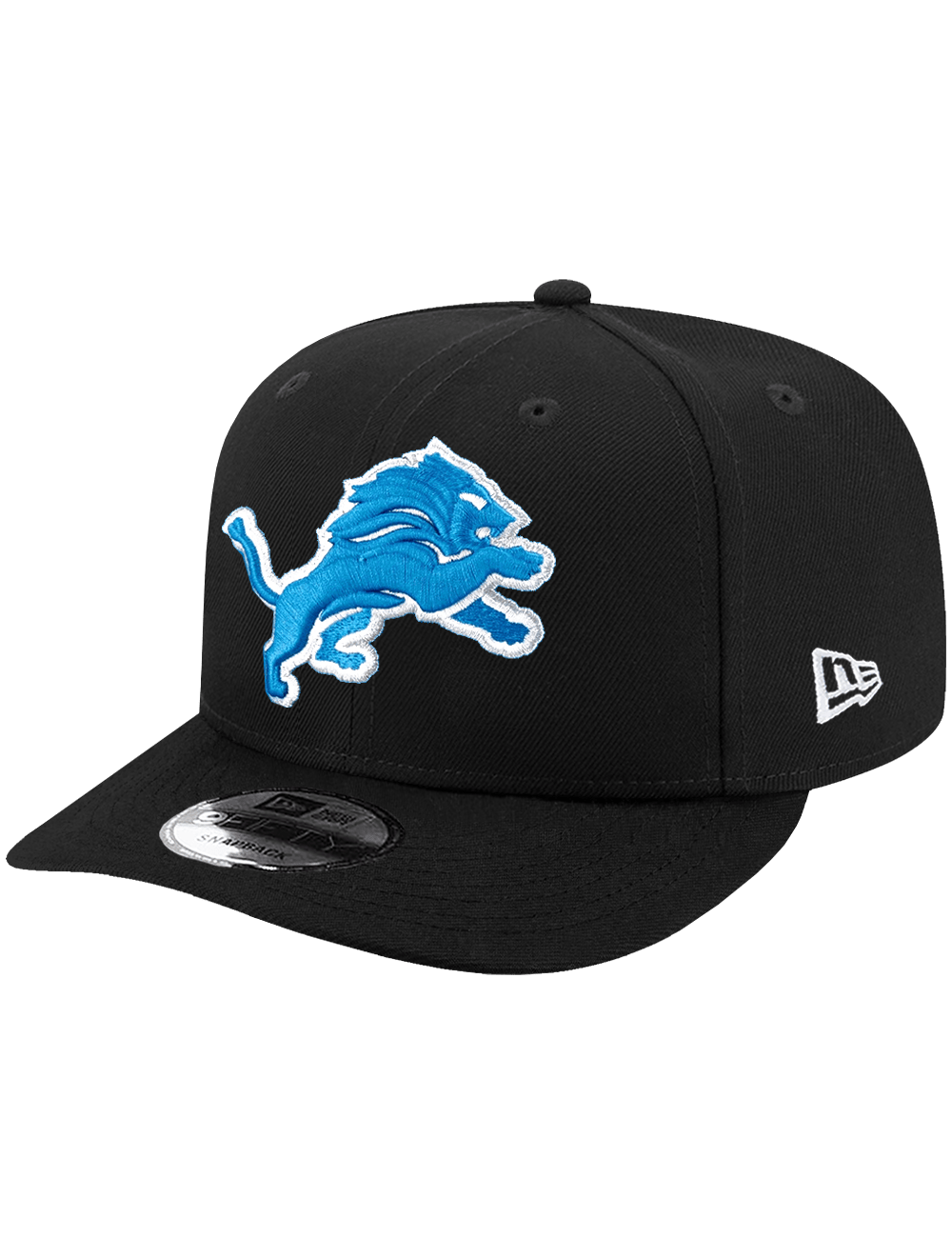 New Era Caps OSFA Detroit Lions New Era NFL Team Pre-Curved 9FIFTY Snapback Hat - Black