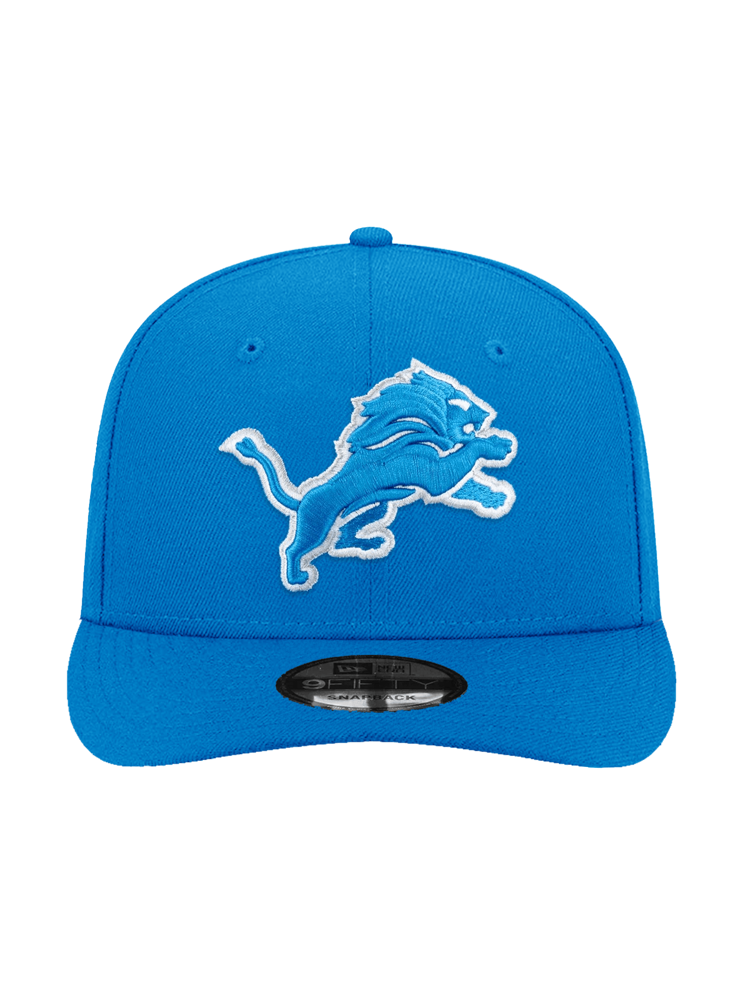 New Era Caps Detroit Lions New Era NFL Team Pre-Curved 9FIFTY Snapback Hat - Blue