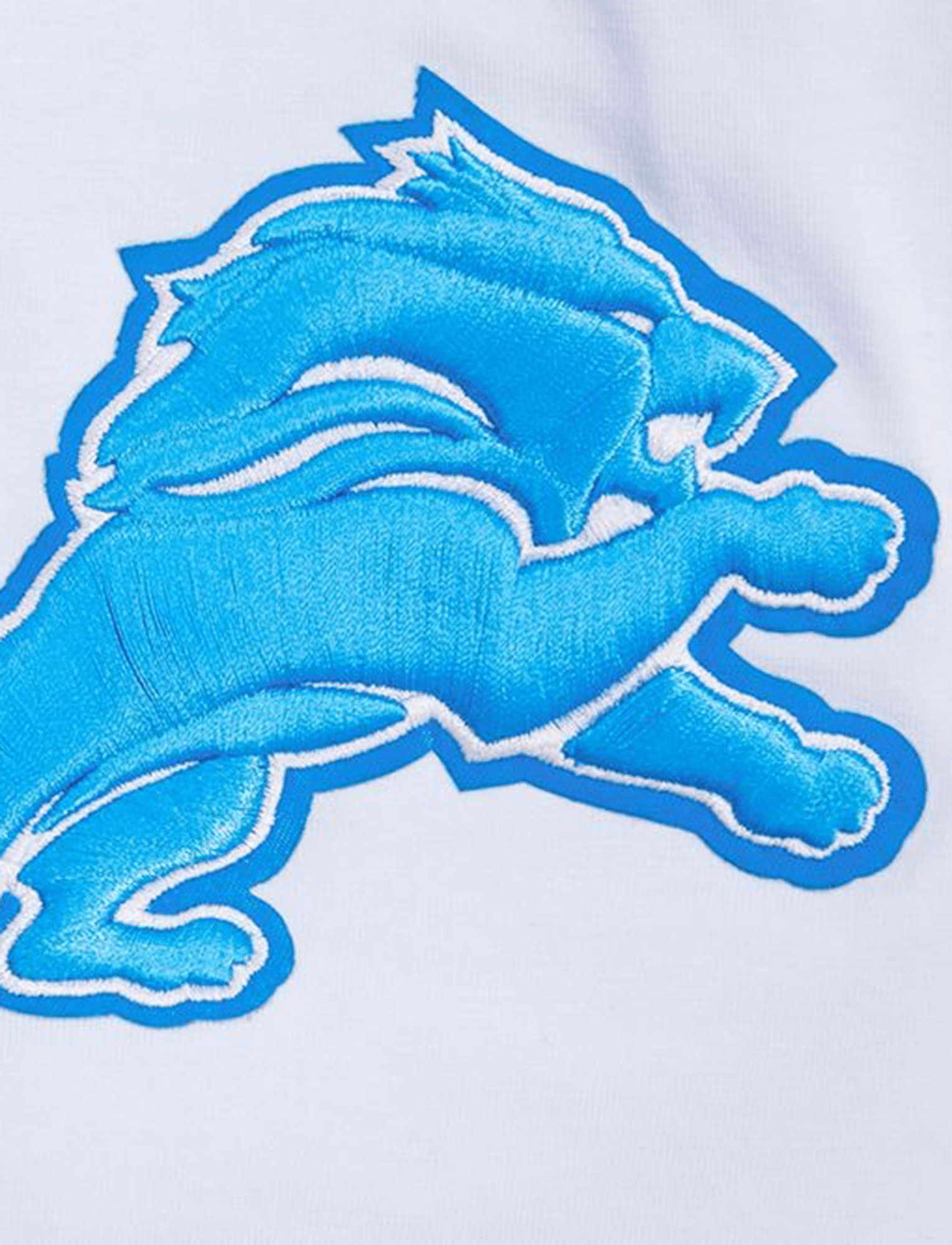 Pro Standard T-Shirts Detroit Lions Pro Standard NFL Classic Chenille Flex T-Shirt - White