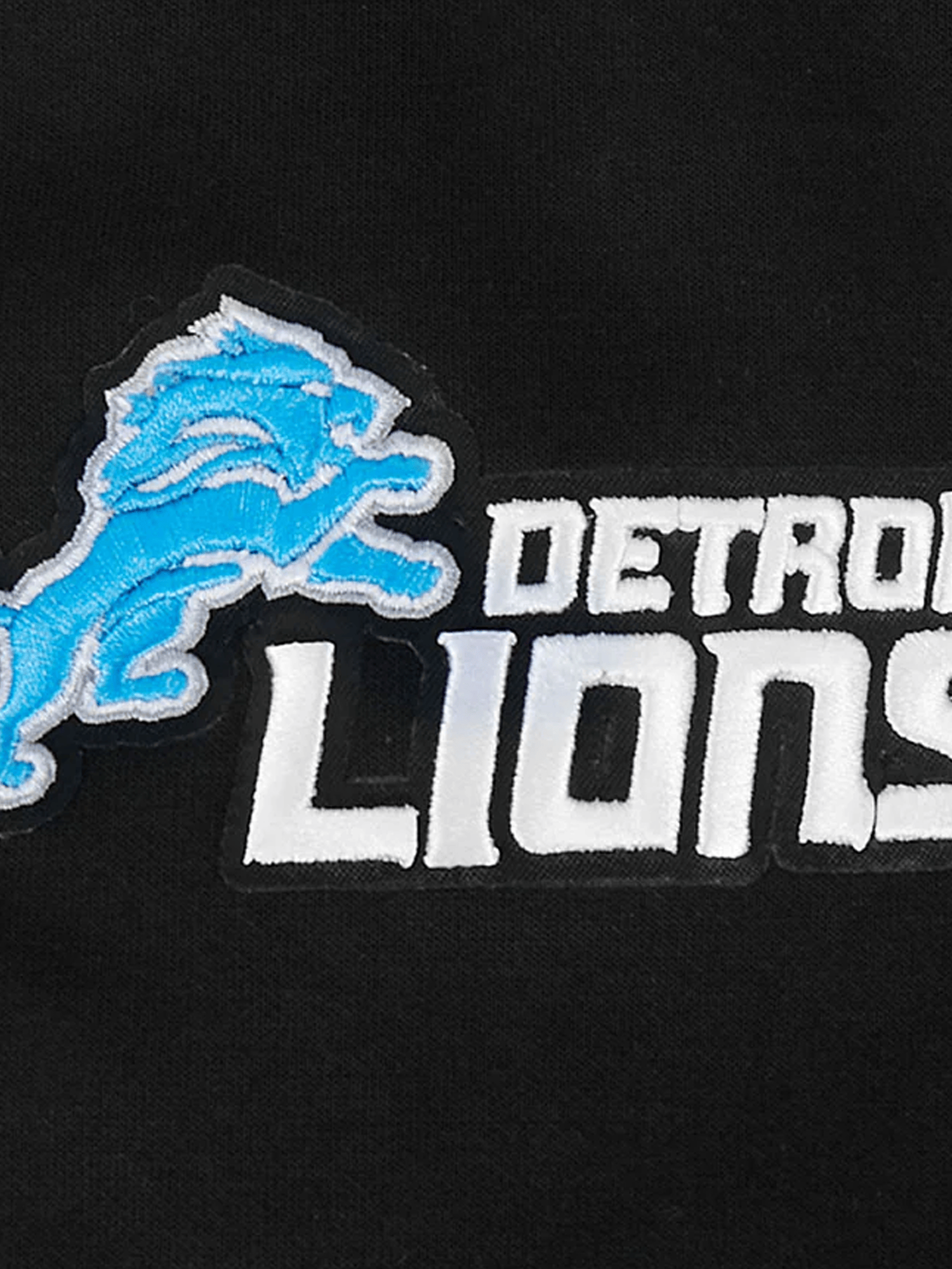 Pro Standard Jumpers Detroit Lions Pro Standard NFL Team Chenille Flex Hoodie Jumper - Black
