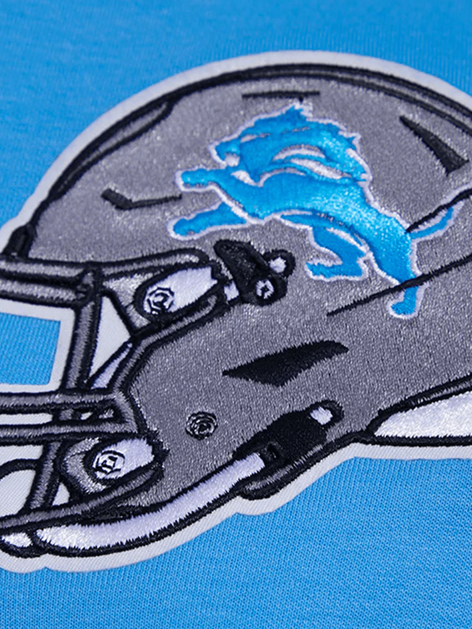 Pro Standard Jumpers Detroit Lions Pro Standard NFL Team Chenille Hoodie Jumper - Light Blue