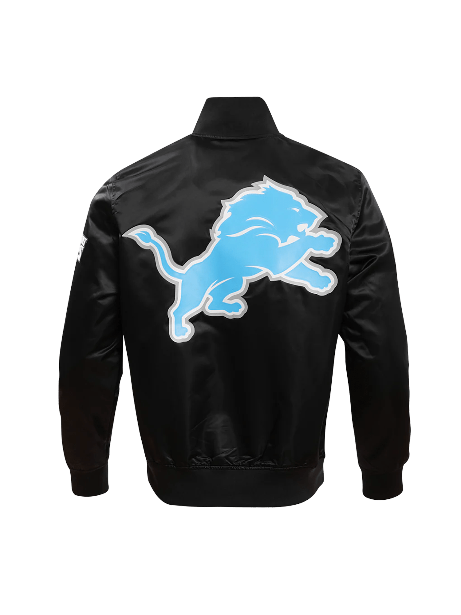 Pro Standard Jackets Detroit Lions Pro Standard NFL Team Classic Satin Button Jacket - Black