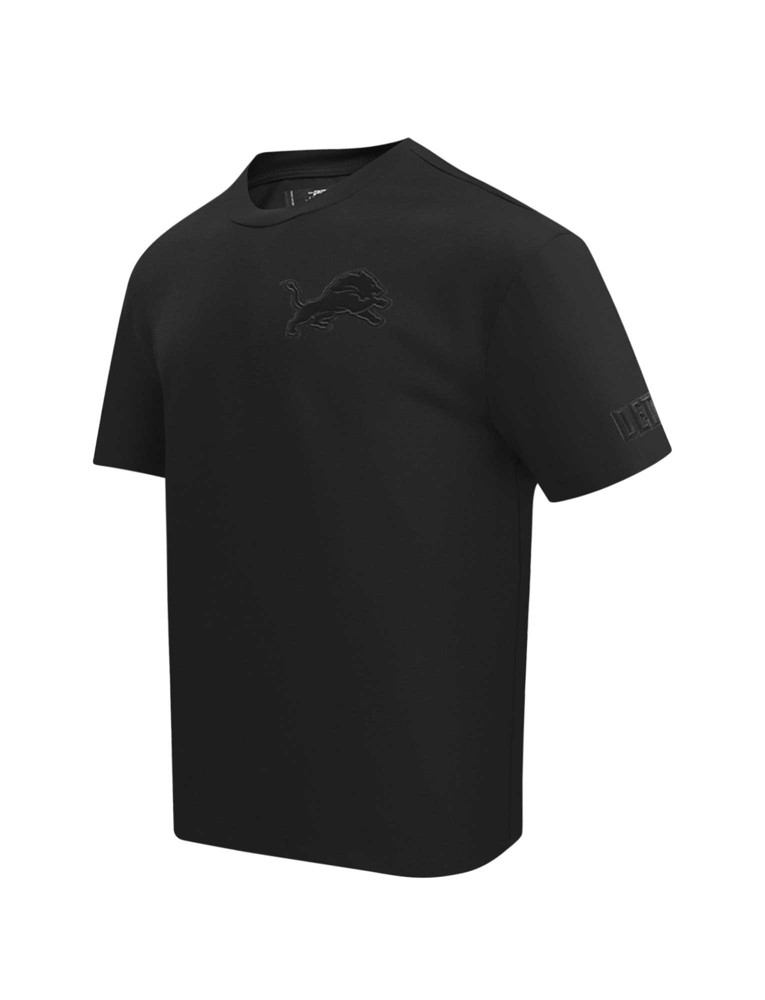 Pro Standard T-Shirts Detroit Lions Pro Standard NFL Tonal Drop Shoulder Flex T-Shirt - Black