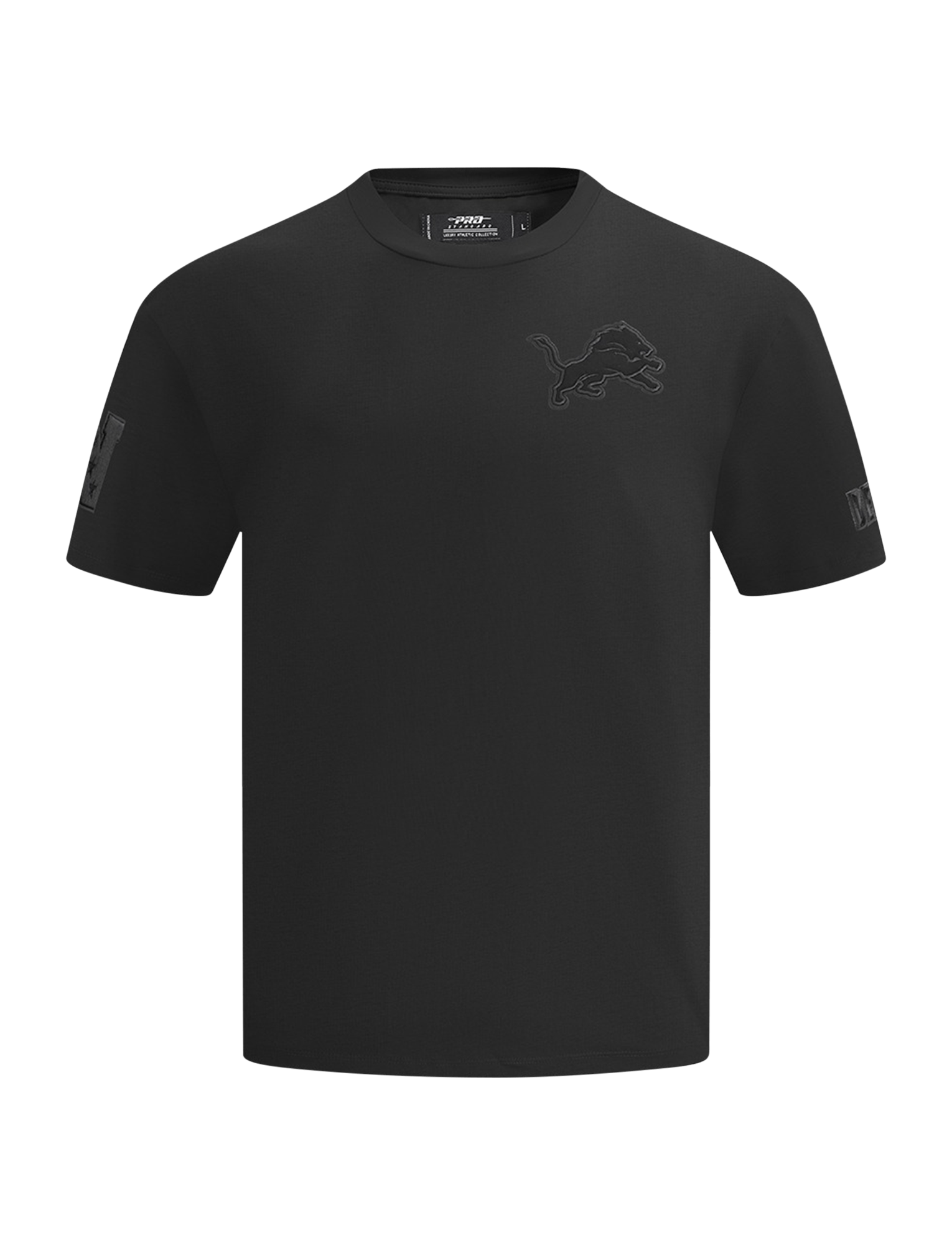 Pro Standard T-Shirts Detroit Lions Pro Standard NFL Tonal Drop Shoulder Flex T-Shirt - Black