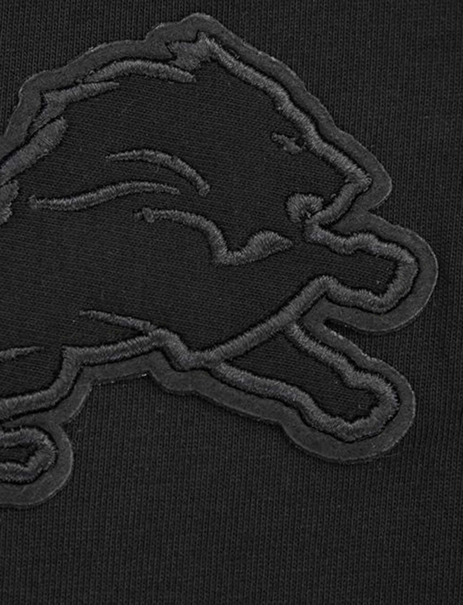 Pro Standard T-Shirts Detroit Lions Pro Standard NFL Tonal Drop Shoulder Flex T-Shirt - Black