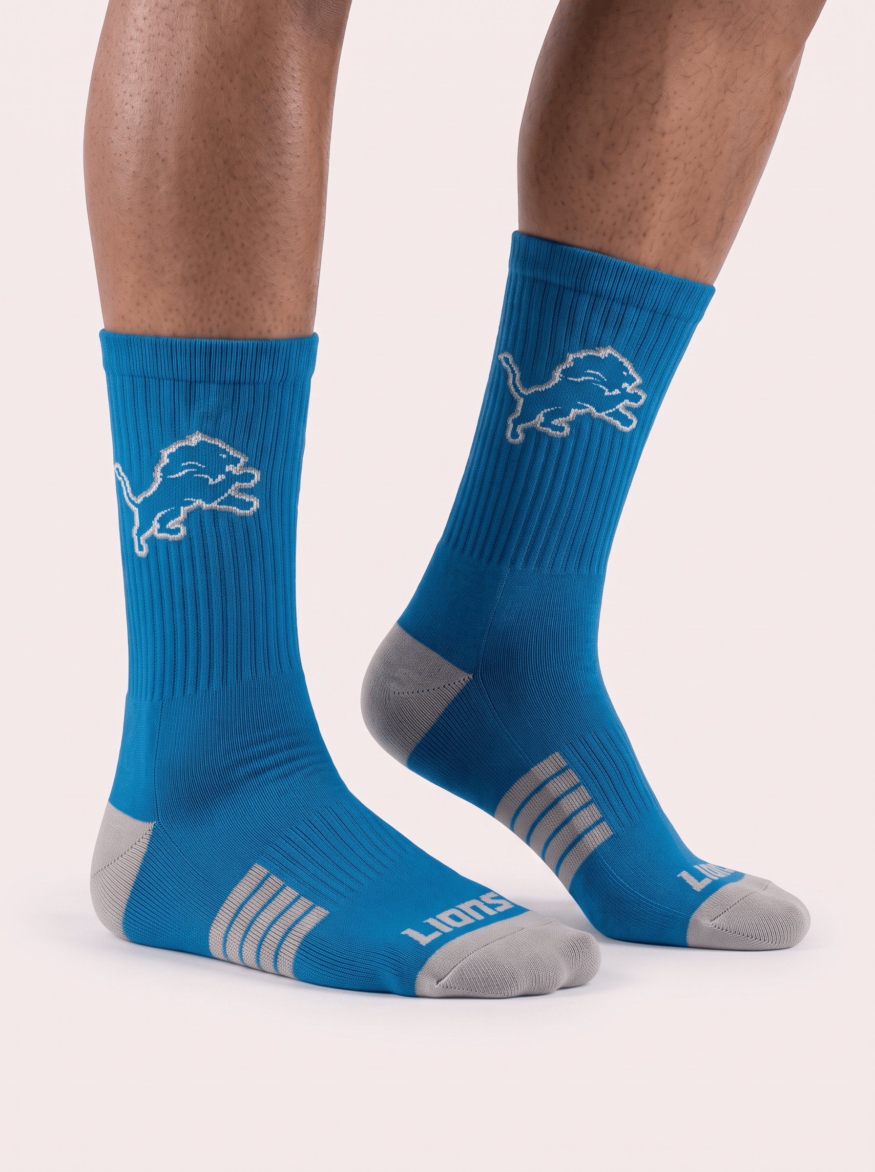 Strideline Socks Large (9-12 US) Detroit Lions Strideline NFL Team Premier Flex-Stretch Crew Socks