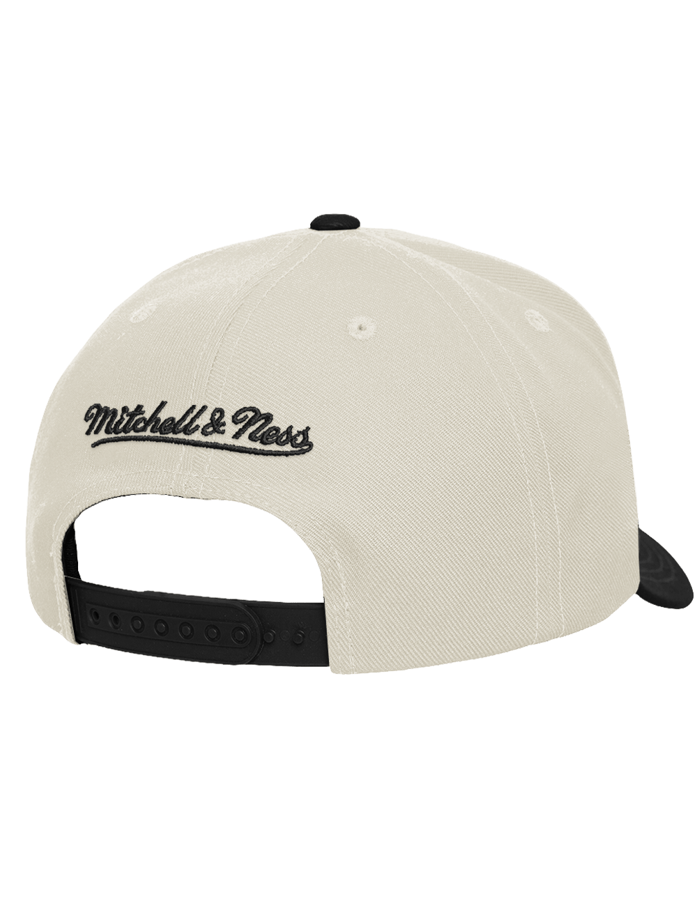 Mitchell And Ness Caps OSFM Detroit Pistons Mitchell & Ness NBA Monochrome Flex 110 Snapback Hat - Cream