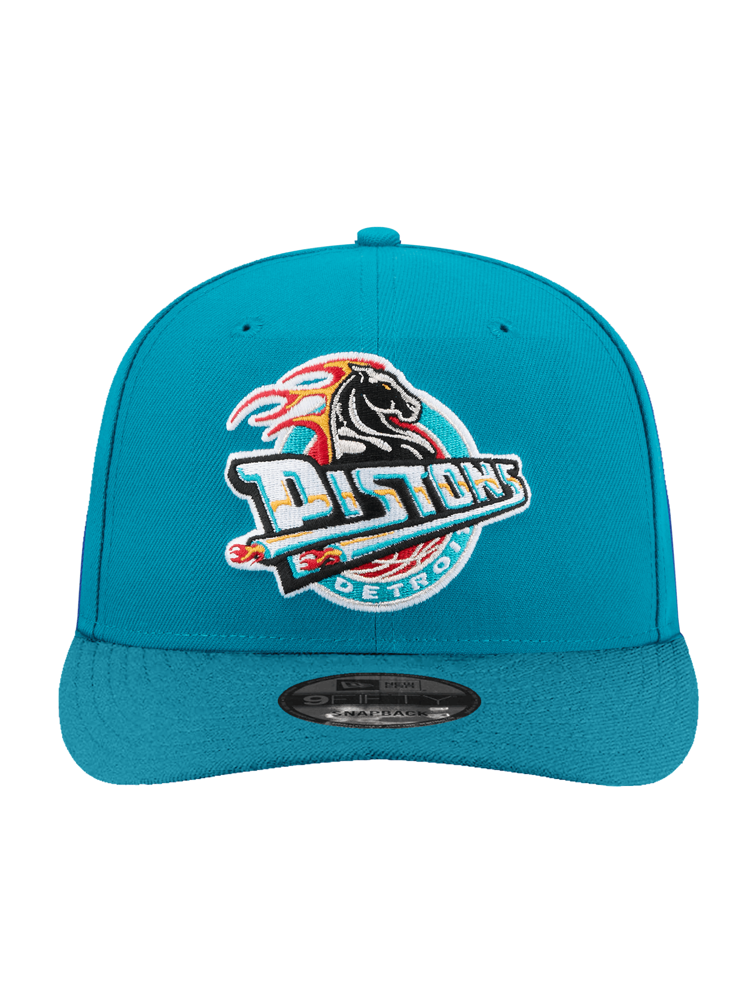 New Era Caps Detroit Pistons New Era NBA HWC 9FIFTY Pre-Curved Snapback Hat - Turqoise