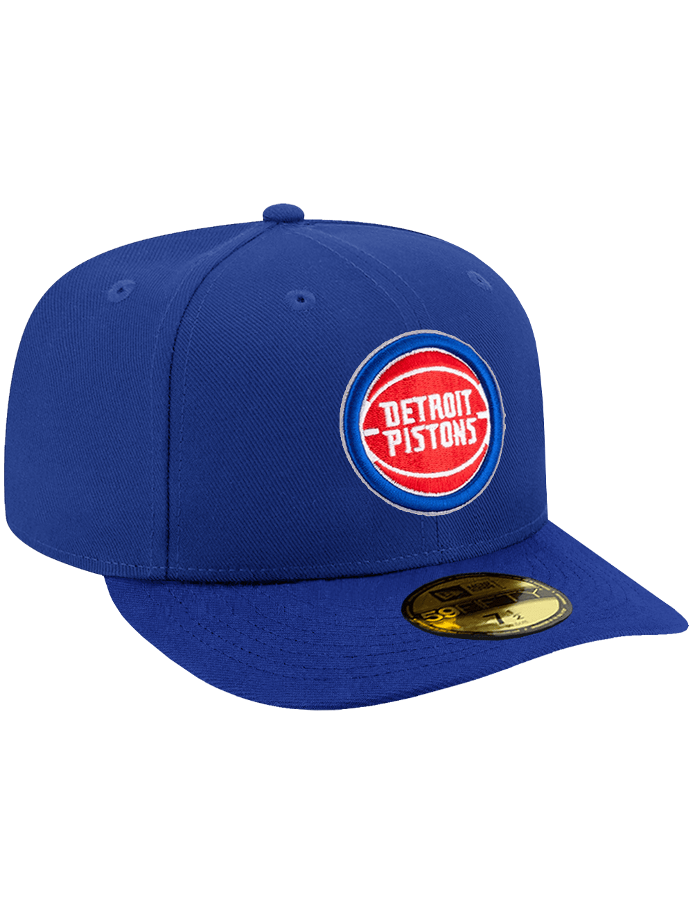 New Era Caps Detroit Pistons New Era NBA Team 59FIFTY Pre-Curved Fitted Hat - Blue