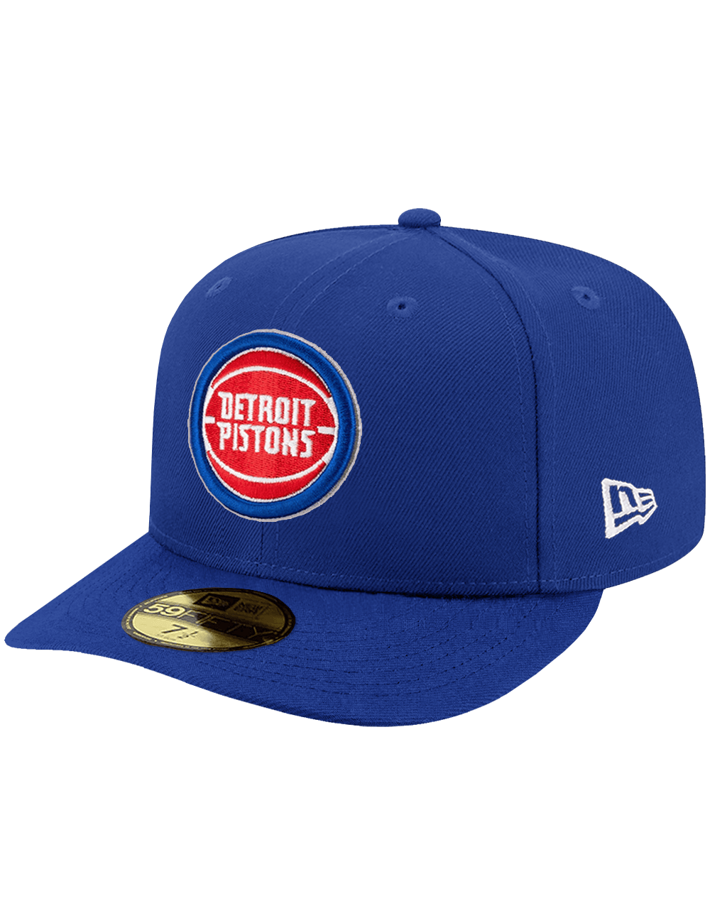 New Era Caps Detroit Pistons New Era NBA Team 59FIFTY Pre-Curved Fitted Hat - Blue
