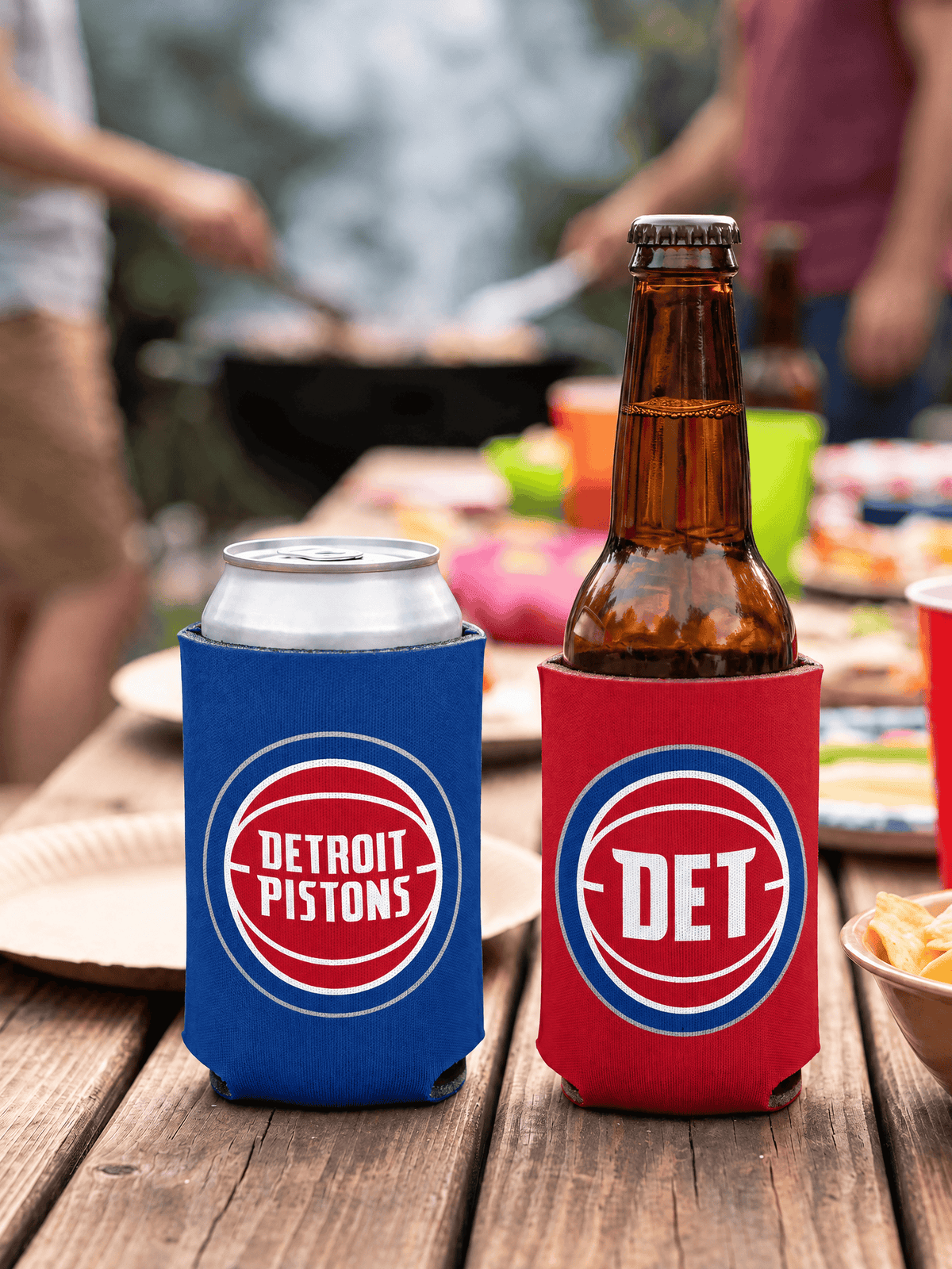 Wincraft Accessories Detroit Pistons Wincraft NBA Double Sided Can Cooler/Stubby Holder