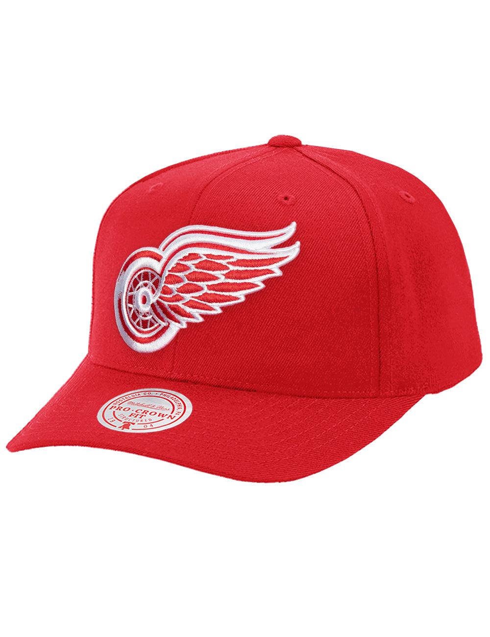 Mitchell And Ness Caps Detroit Red Wings Mitchell & Ness NHL Team 2.0 Pro Crown Snapback Hat - Red