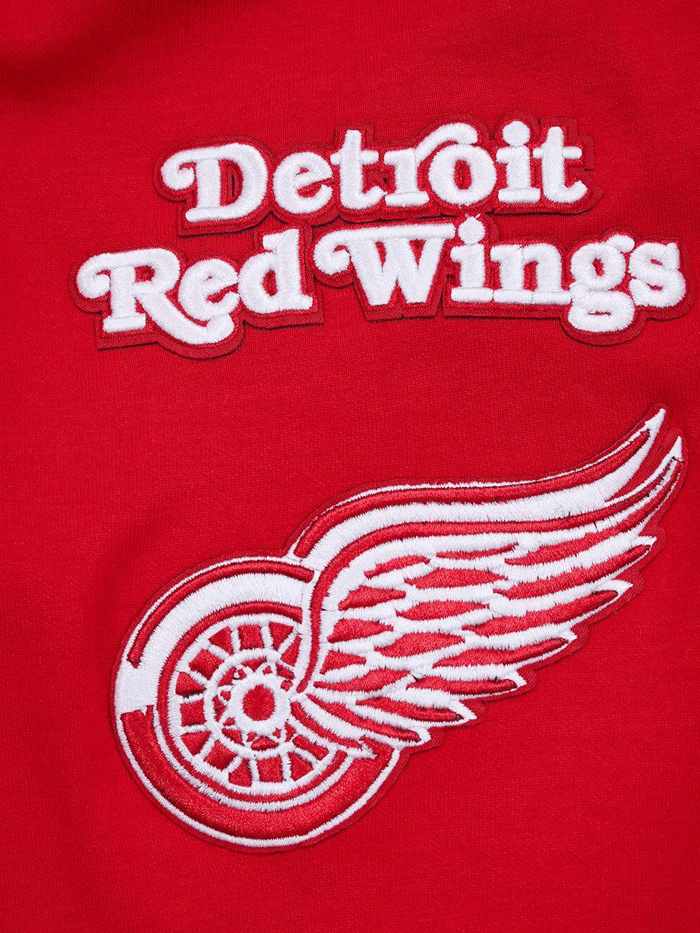 Pro Standard Jumpers Detroit Red Wings Pro Standard NHL Classic Chenille Flex Hoodie Jumper - Red