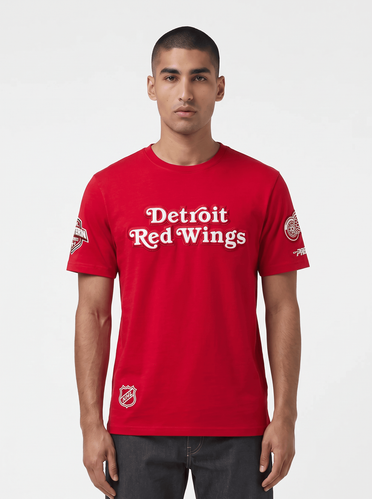 Pro Standard T-Shirts Detroit Red Wings Pro Standard NHL Classic Chenille Flex T-Shirt - Red