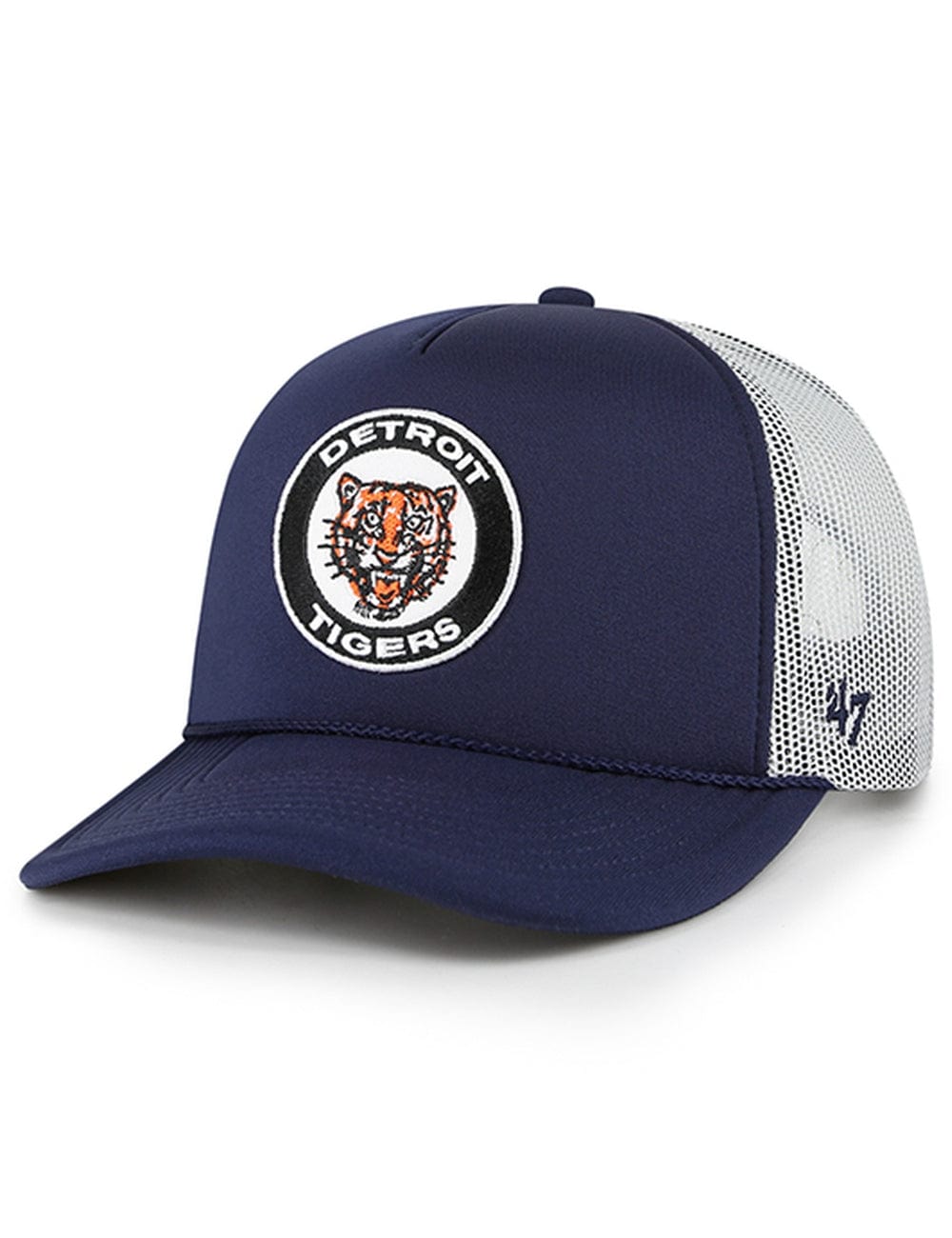 47 Brand Caps Detroit Tigers '47 MLB Cooperstown Patch Foam Trucker Snapback Hat