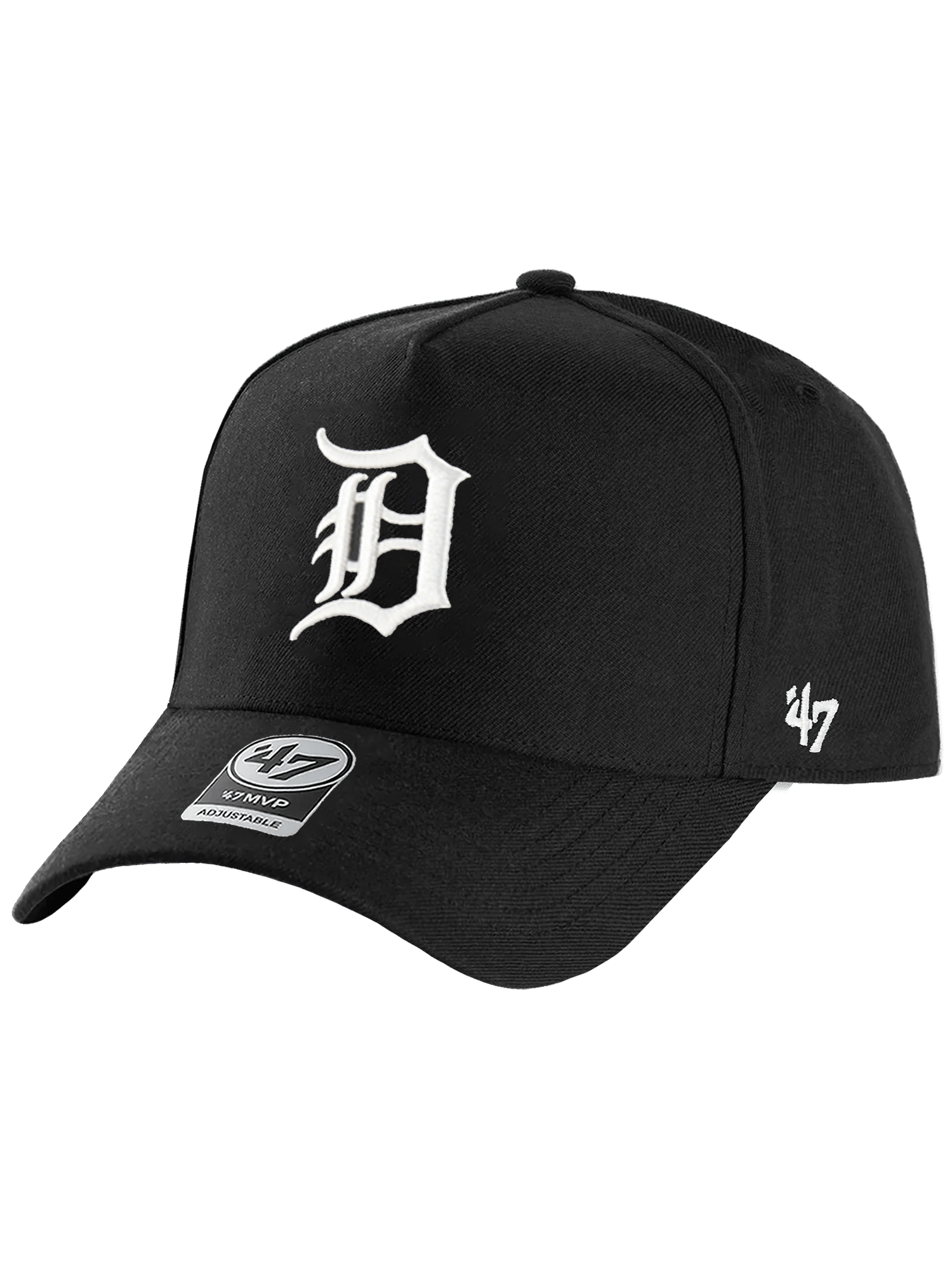 47 Brand Caps Detroit Tigers '47 MLB Monochrome MVP DT Snapback Hat - Black