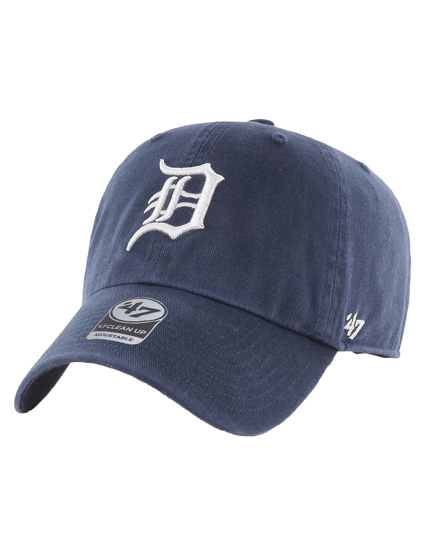 47 Brand Caps Detroit Tigers '47 MLB Team Clean Up Strapback Hat - Navy