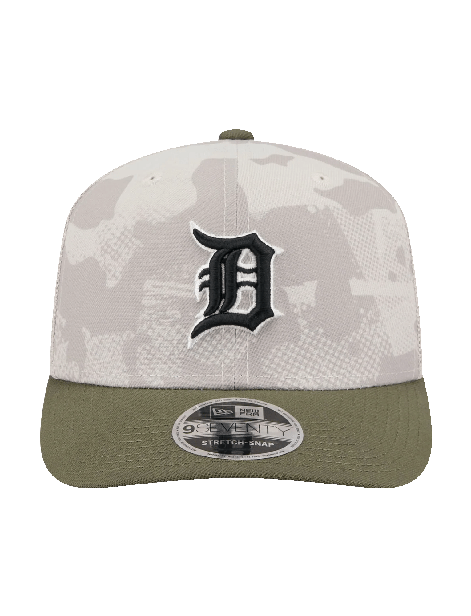 New Era Caps Detroit Tigers New Era MLB Armed Forces 2025 9SEVENTY Stretch-Snapback Hat