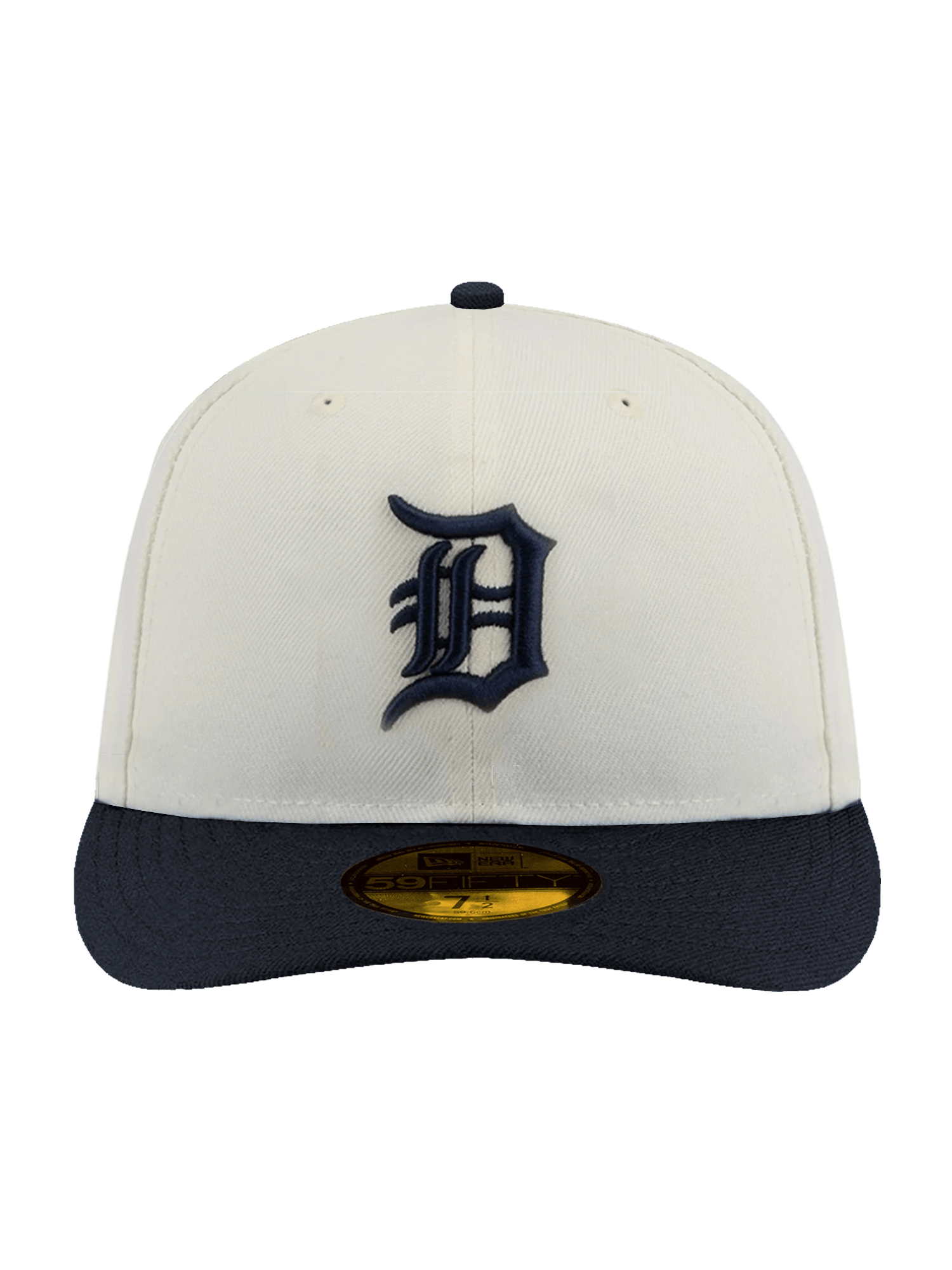 New Era Caps Detroit Tigers New Era MLB Team 2 Tone 59FIFTY Pre-Curved Fitted Hat - Chrome