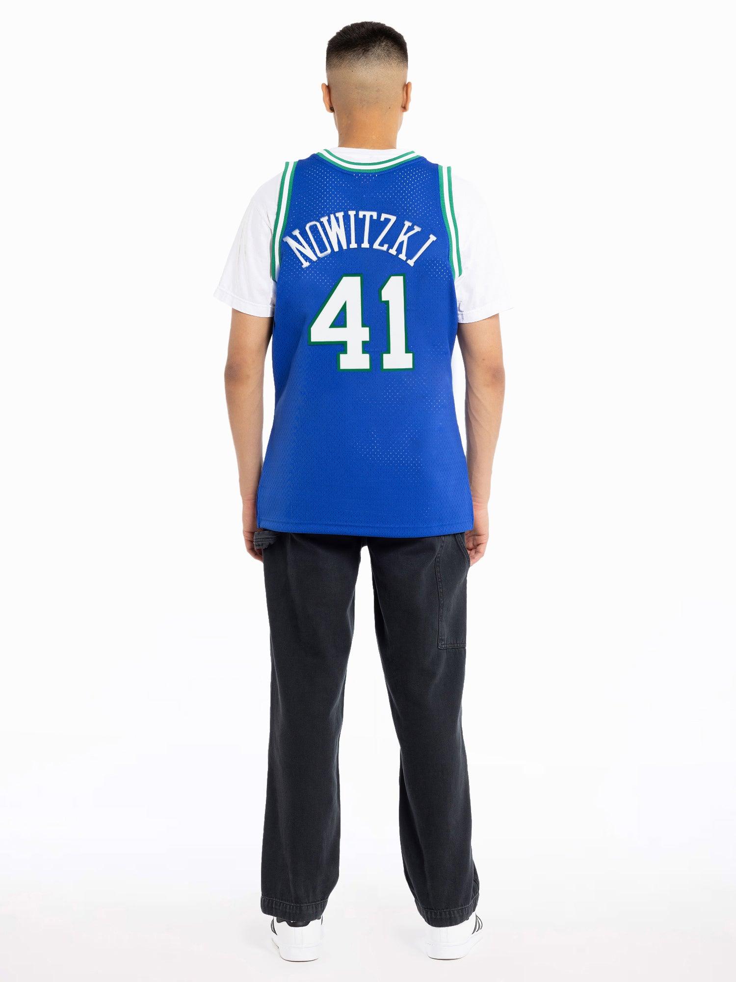 Mitchell And Ness Jerseys Dirk Nowitzki Dallas Mavericks Mitchell & Ness NBA 98-99 Swingman Jersey - Blue