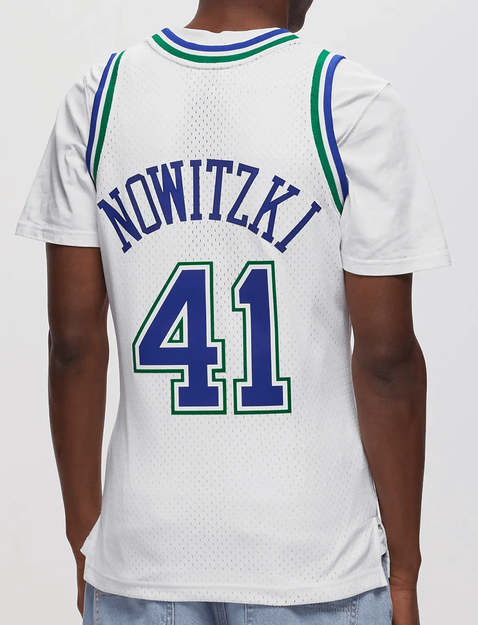 Mitchell And Ness Jerseys Dirk Nowitzki Dallas Mavericks Mitchell & Ness NBA 98-99 Swingman Jersey  - White