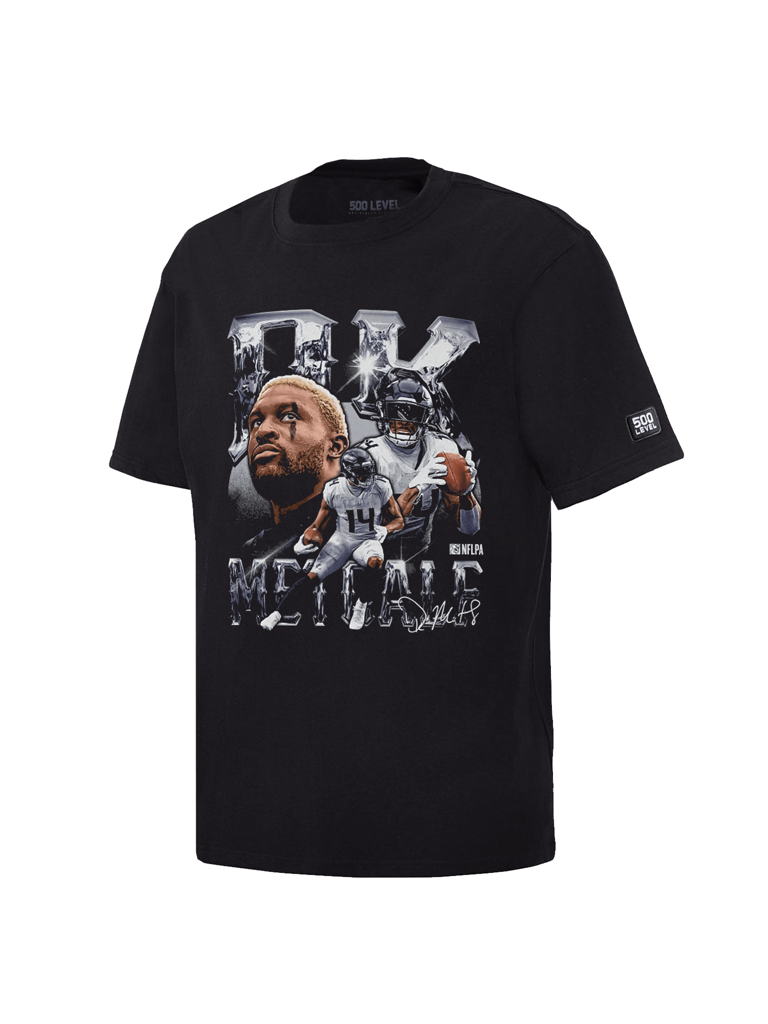 500 Level T-Shirts DK Metcalf Seattle Seahawks 500 Level NFL Homage T-Shirt - Black