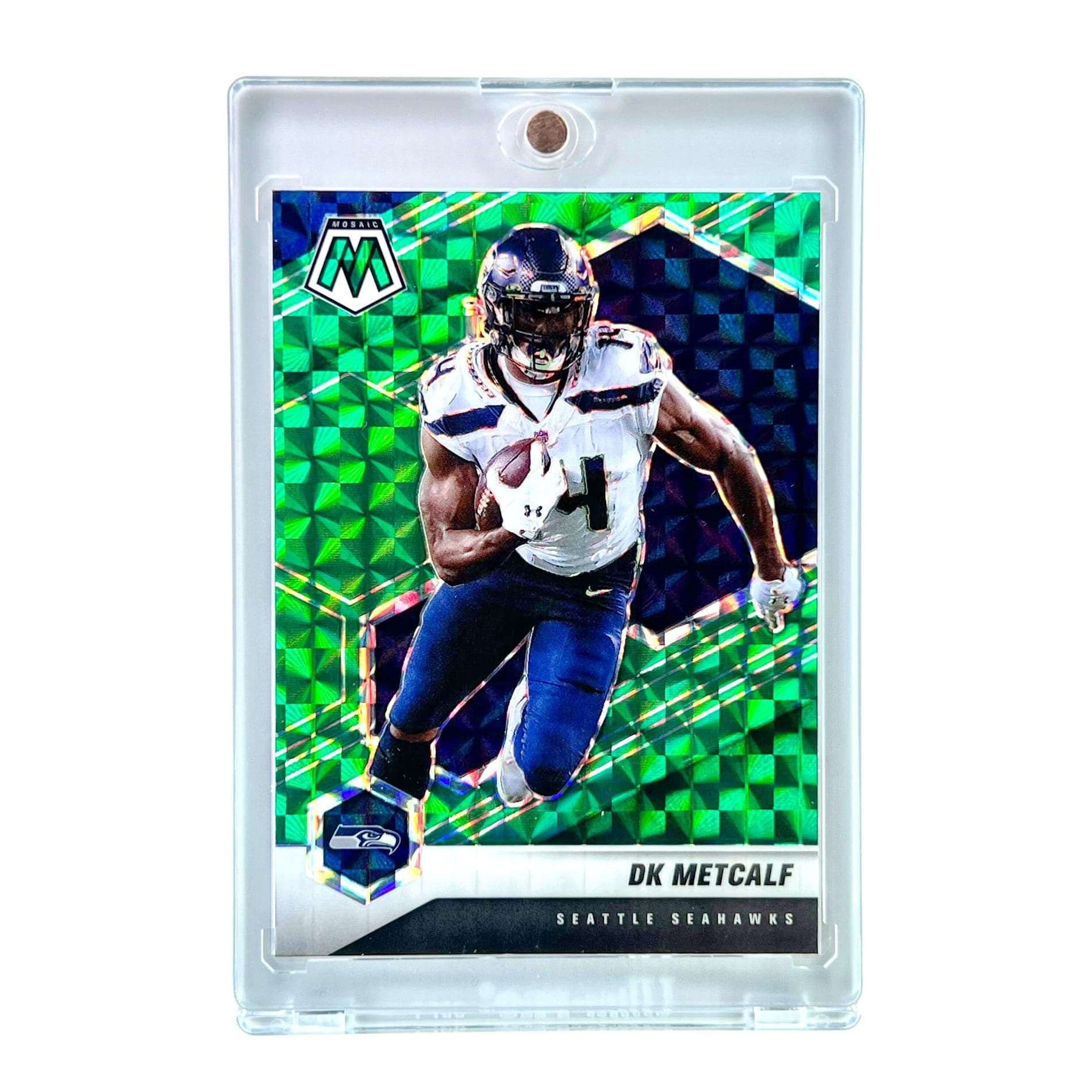 Panini Cards DK Metcalf Seattle Seahawks Panini NFL 21 Mosaic Green Parallel Card