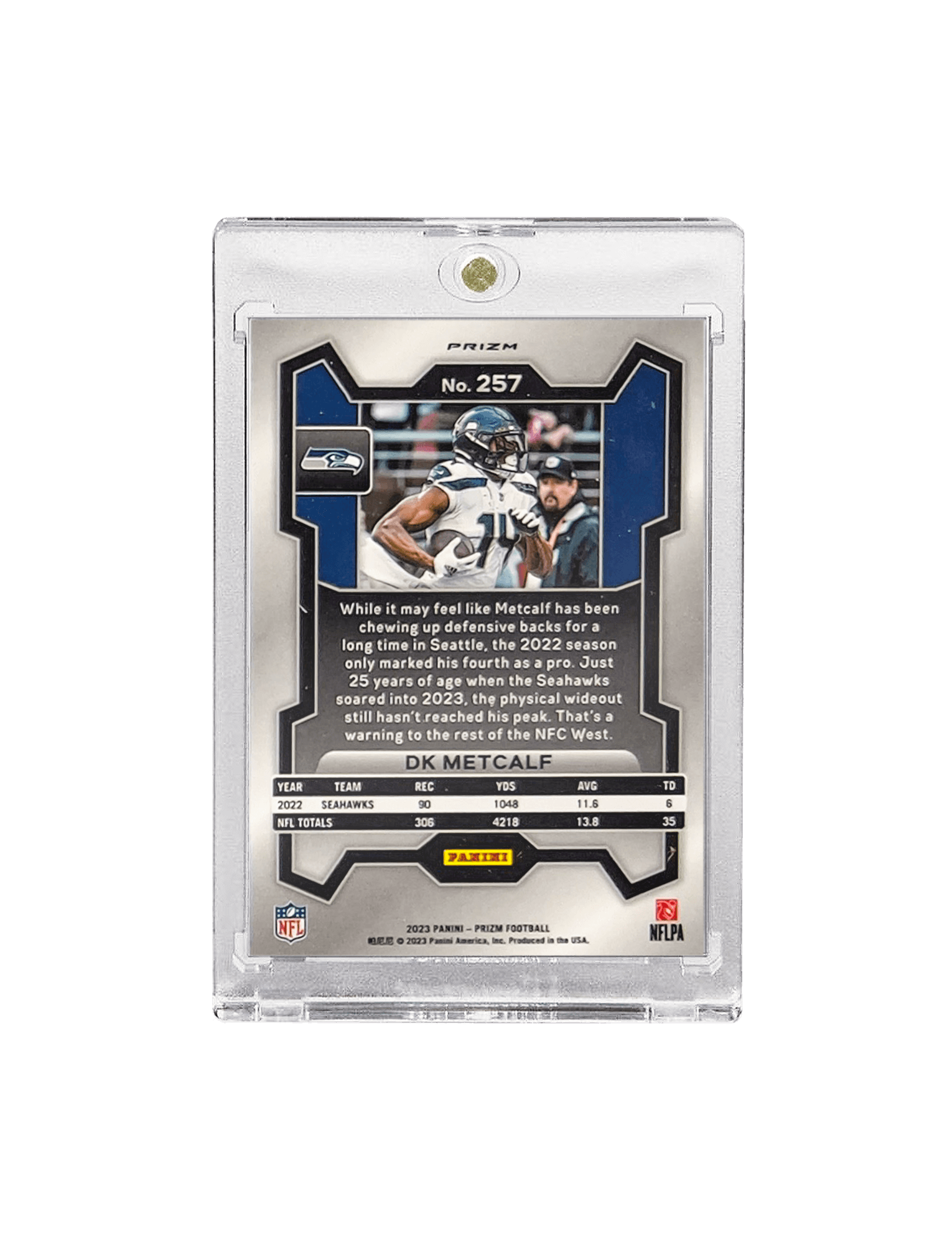 Panini Cards DK Metcalf Seattle Seahawks Panini NFL Prizm 23 Green 257 Card