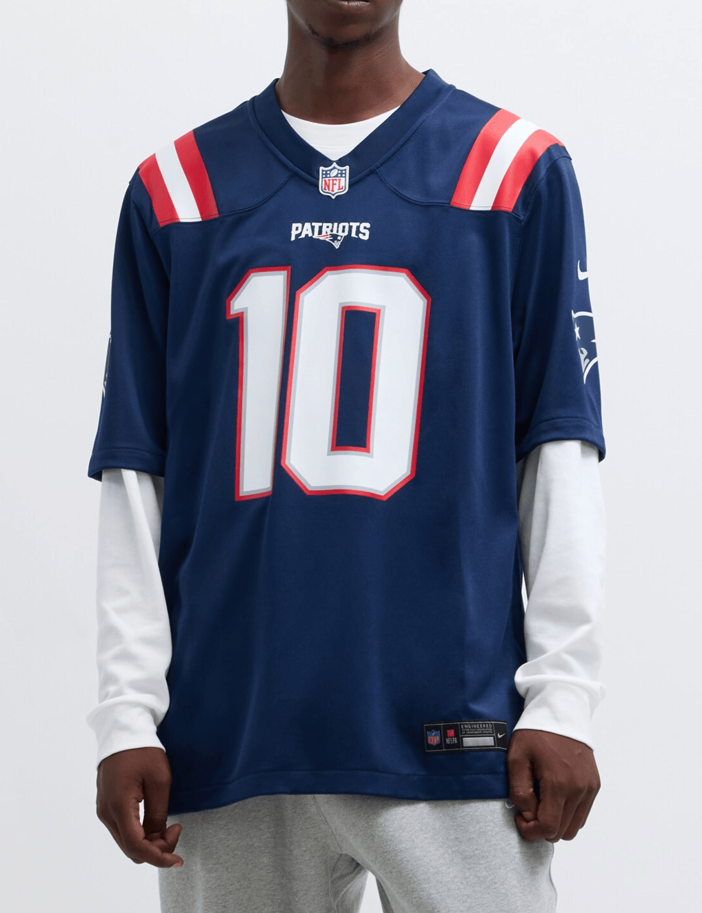 Nike Jerseys Drake Maye New England Patriots Nike NFL Game Jersey - Navy