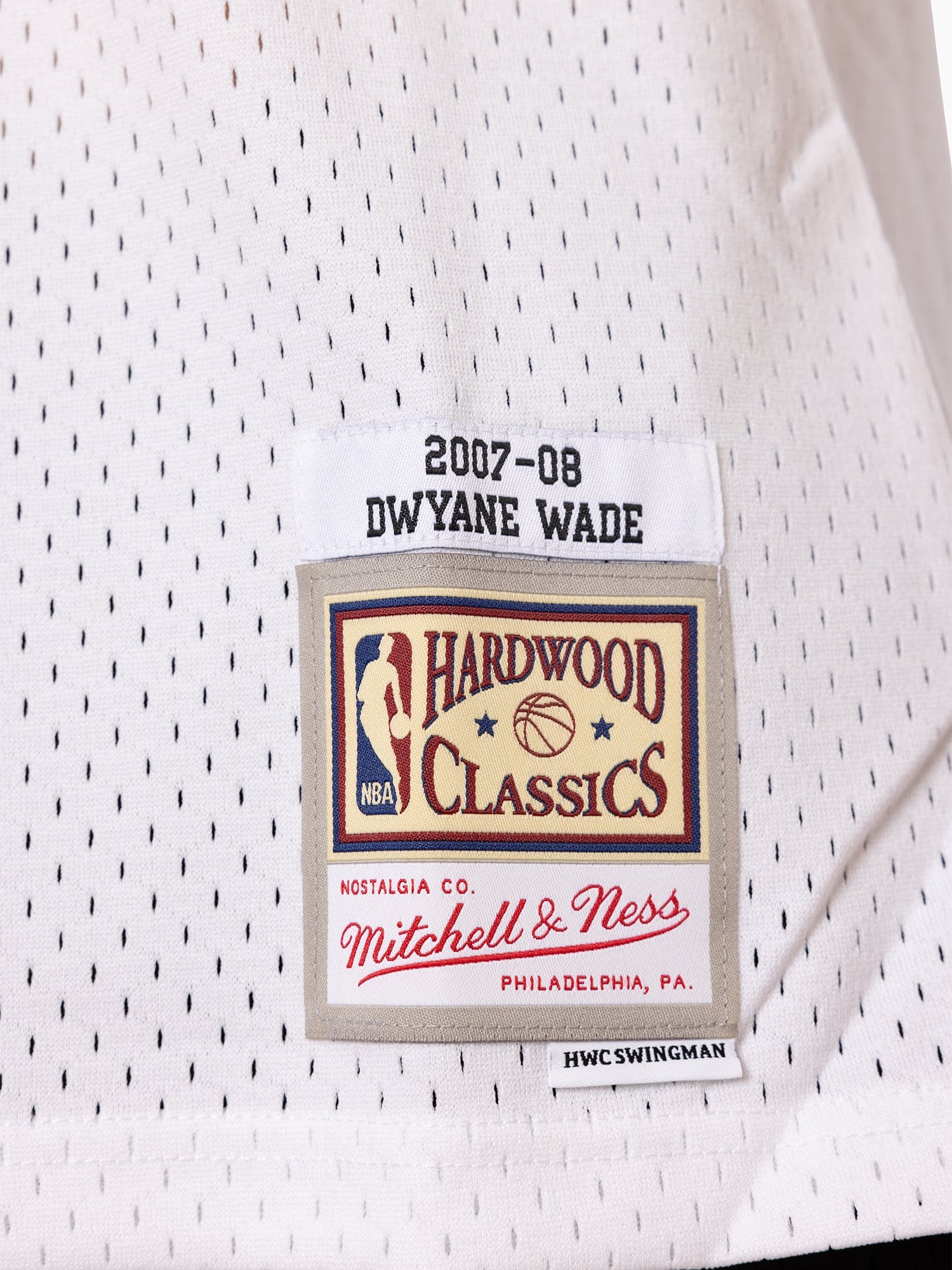 Mitchell And Ness Jerseys Dwyane Wade Miami Heat Mitchell & Ness NBA 07-08 Home Swingman Jersey - White