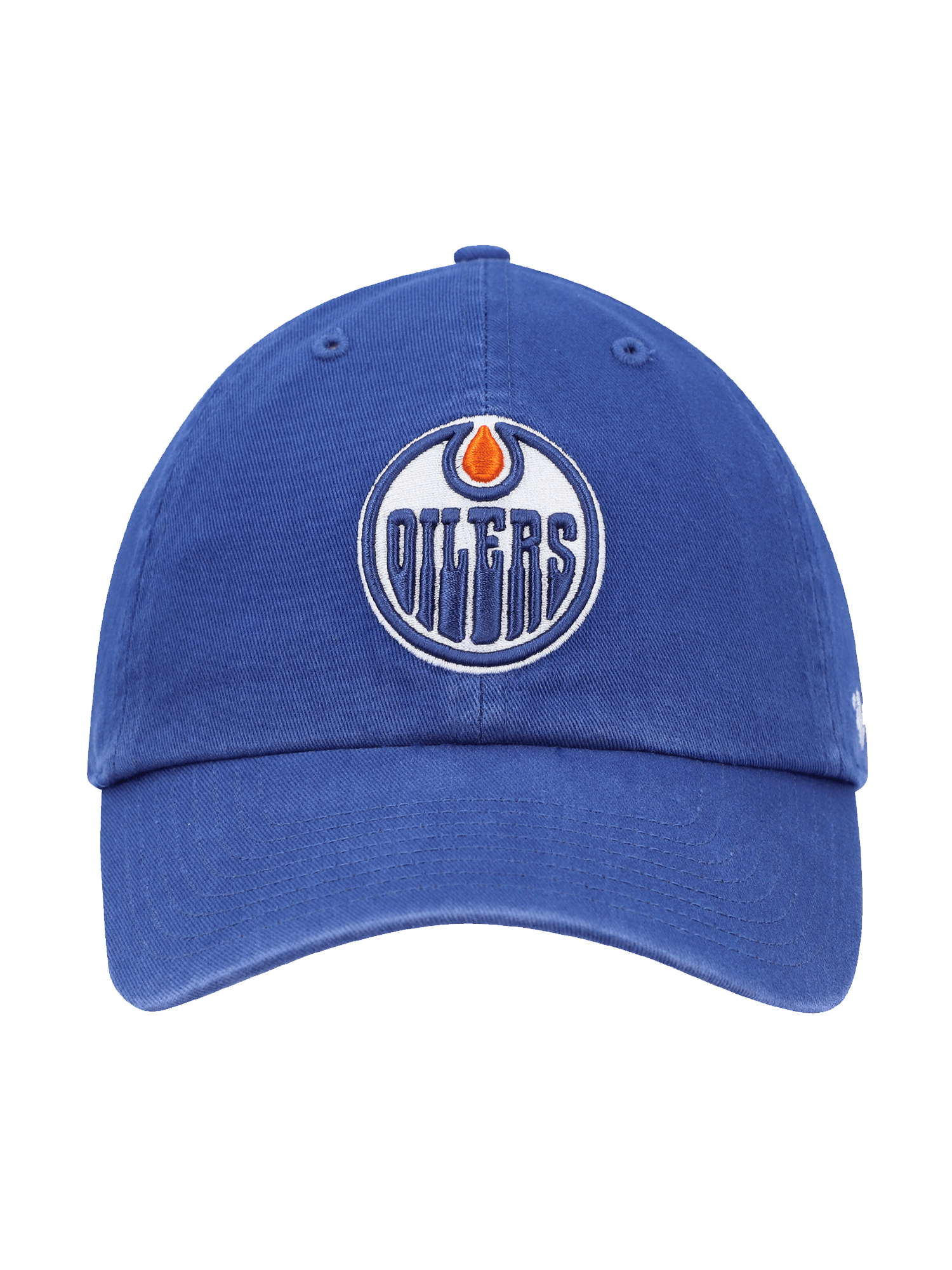 47 Brand Caps Edmonton Oilers '47 NHL Team Clean Up Strapback Hat - Blue