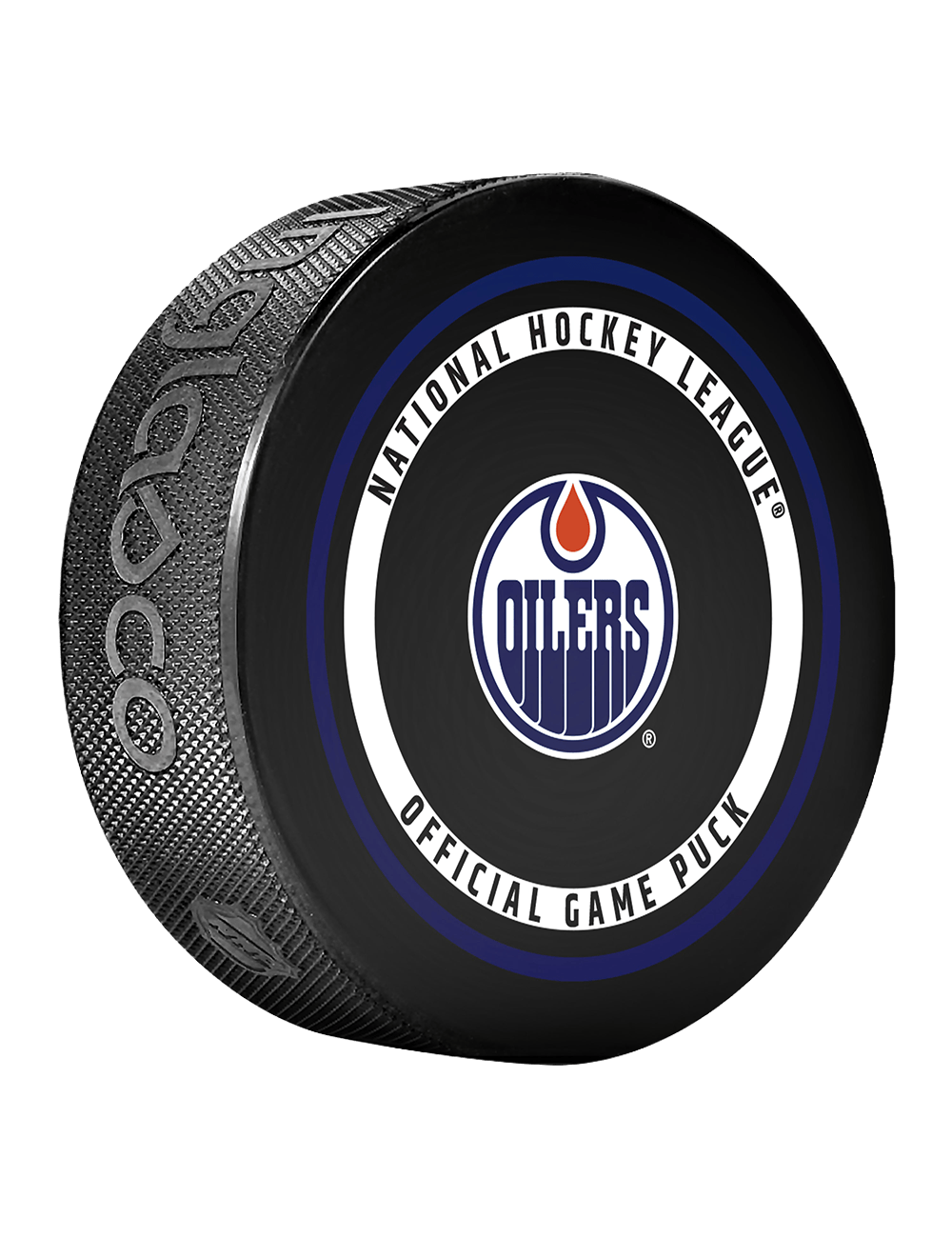 Inglasco Pucks Edmonton Oilers Inglasco NHL 26-27 Official Game Puck In Cube