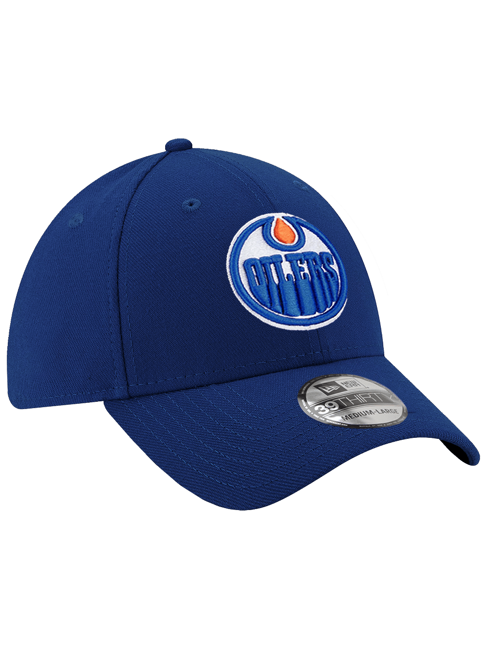 New Era Caps Edmonton Oilers New Era NHL Team 39THIRTY Stretch Fit Hat - Royal Blue