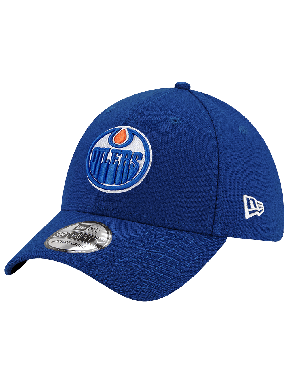 New Era Caps Edmonton Oilers New Era NHL Team 39THIRTY Stretch Fit Hat - Royal Blue