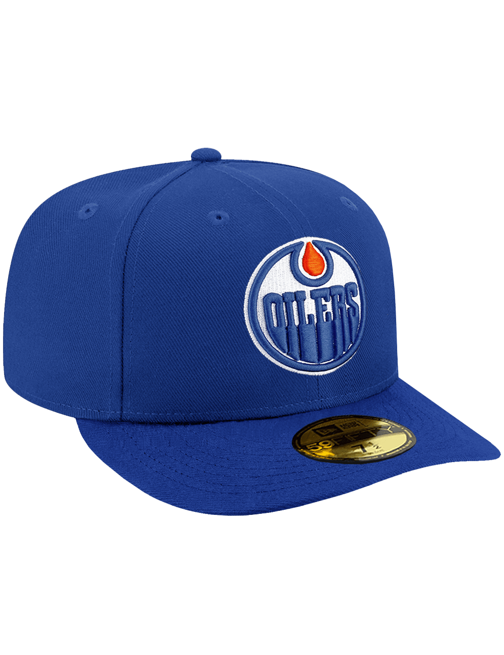New Era Caps Edmonton Oilers New Era NHL Team 59FIFTY Pre-Curved Fitted Hat - Blue
