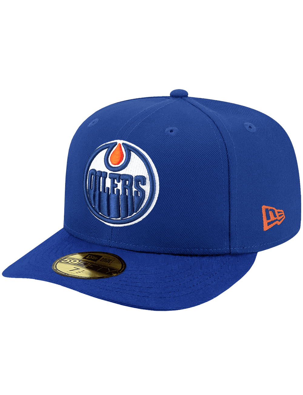 New Era Caps Edmonton Oilers New Era NHL Team 59FIFTY Pre-Curved Fitted Hat - Blue