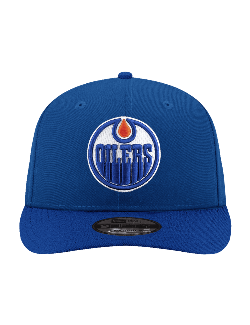 New Era Caps Edmonton Oilers New Era NHL Team 9FIFTY Pre-Curved Snapback Hat - Blue