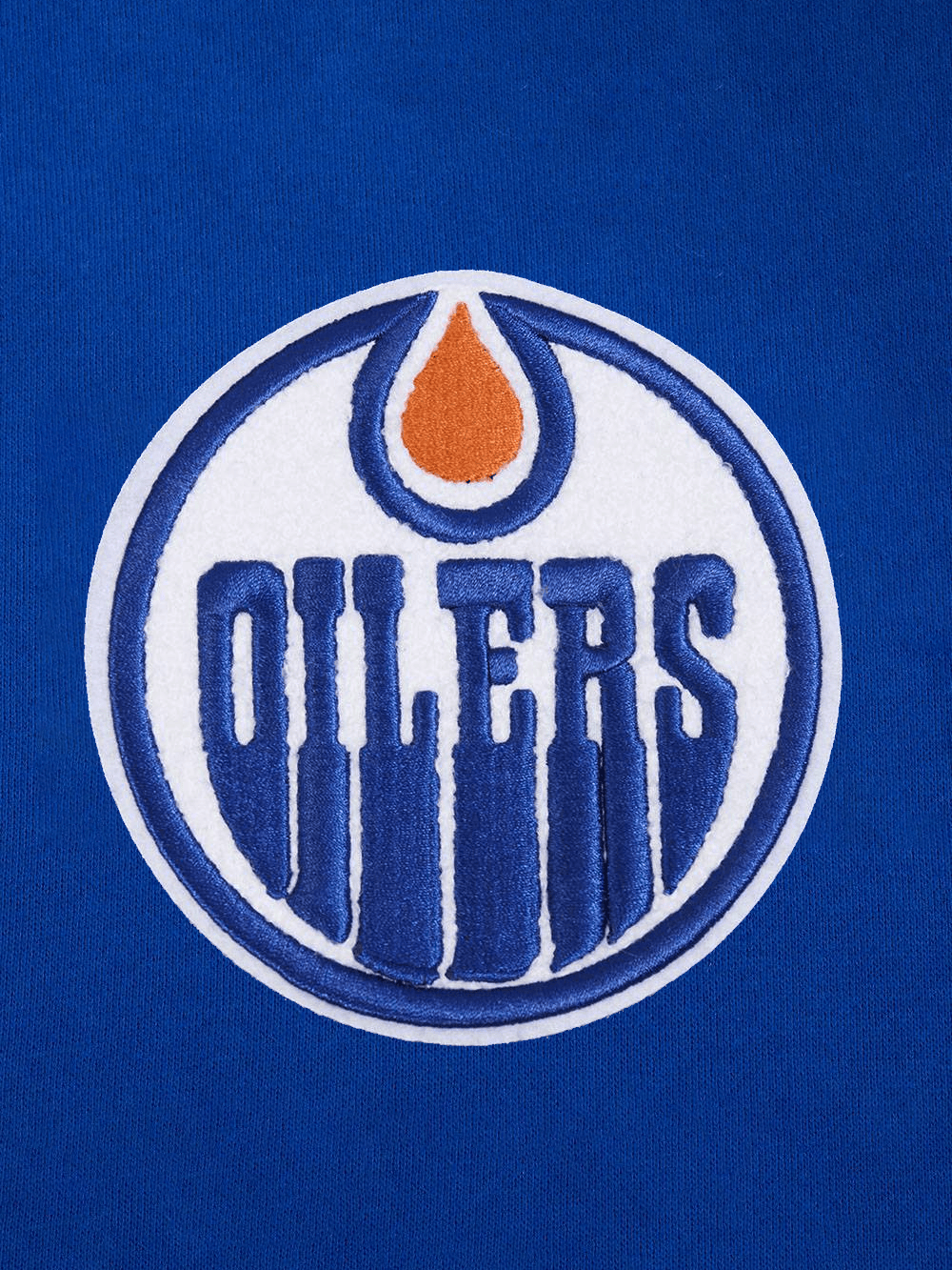 Pro Standard Jumpers Edmonton Oilers Pro Standard NHL Classic Chenille Flex Hoodie Jumper - Blue