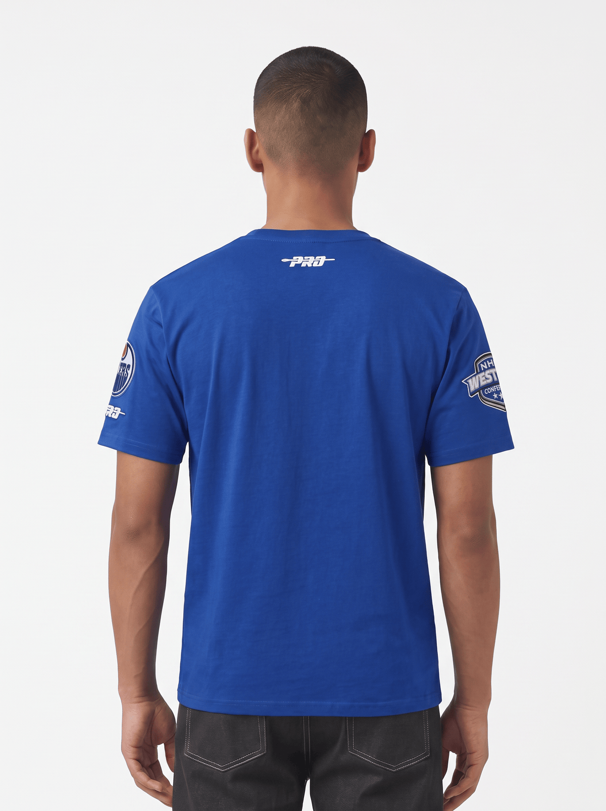 Pro Standard T-Shirts Edmonton Oilers Pro Standard NHL Classic Chenille Flex T-Shirt - Blue