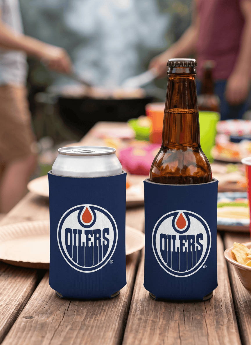 Wincraft Accessories Edmonton Oilers Wincraft NHL Double Sided Can Cooler/Stubby Holder