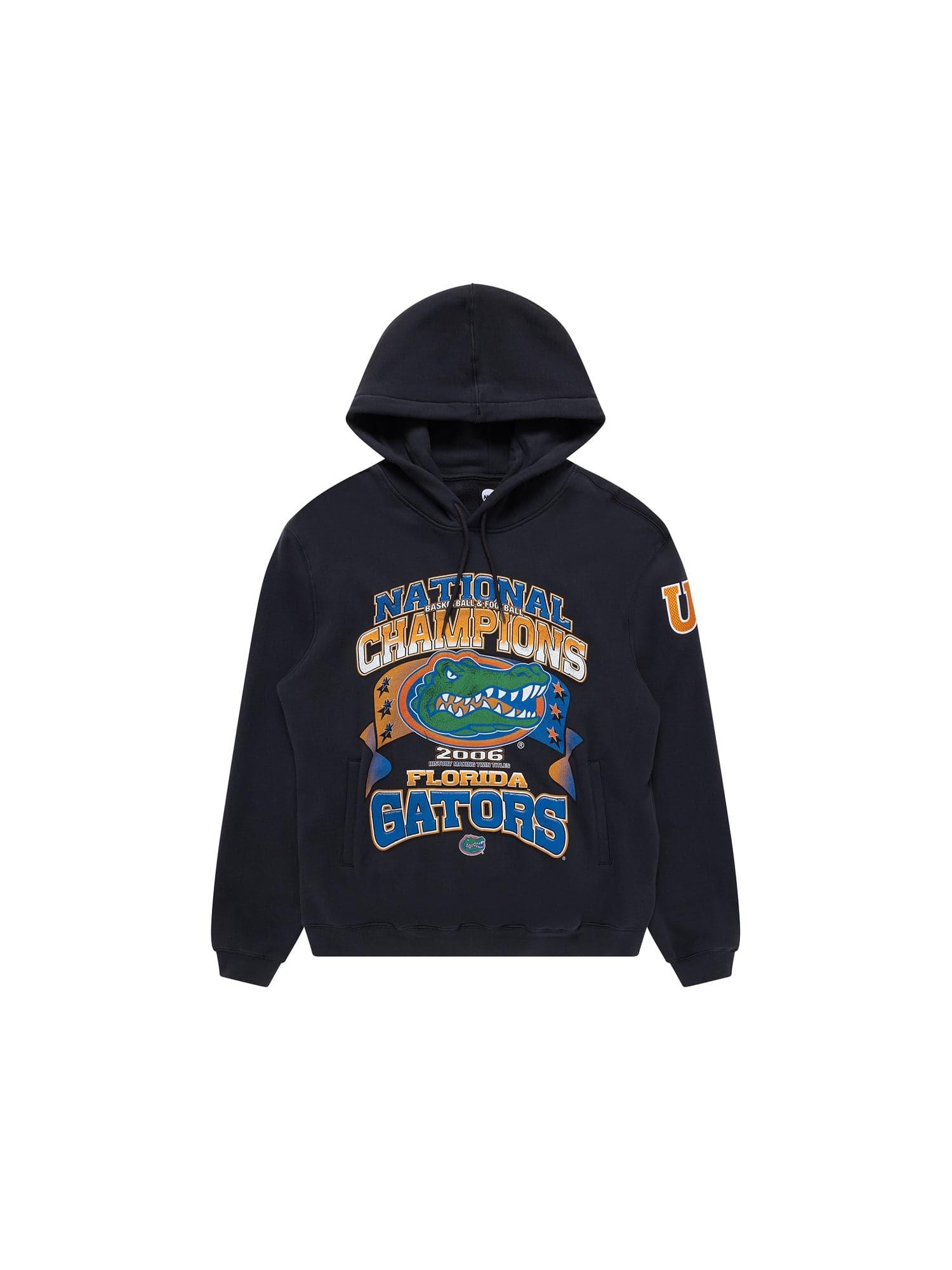 NCAA Branded Jumpers Florida Gators NCAA 06 National Champs Vintage Hoodie Jumper - Faded Black