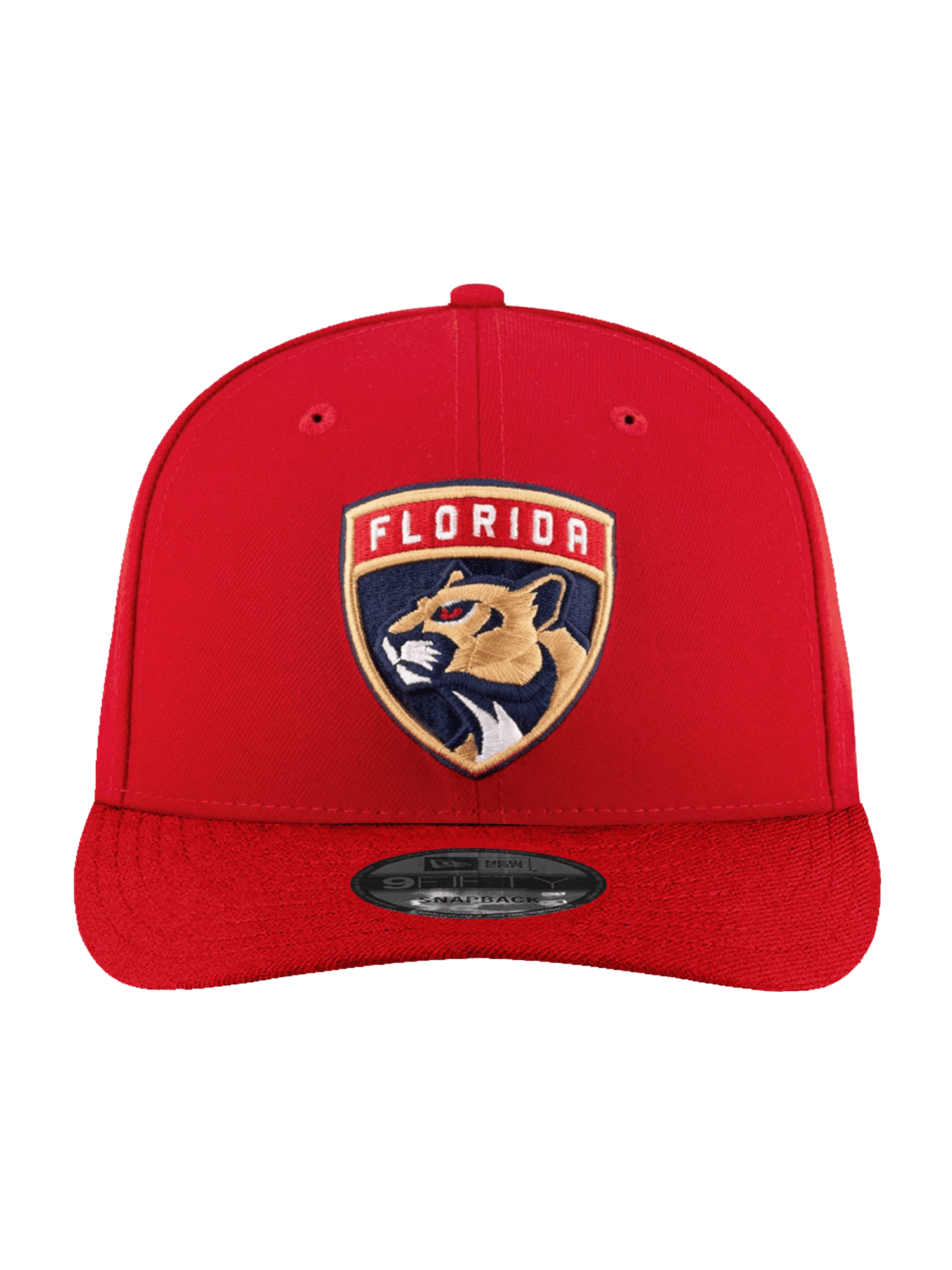 New Era Caps Florida Panthers New Era NHL Team 9FIFTY Pre-Curved Snapback Hat - Red