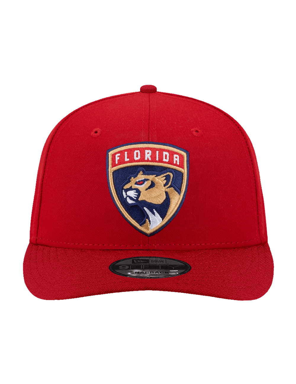 New Era Caps Florida Panthers New Era NHL Team 9FIFTY Pre-Curved Snapback Hat - Red