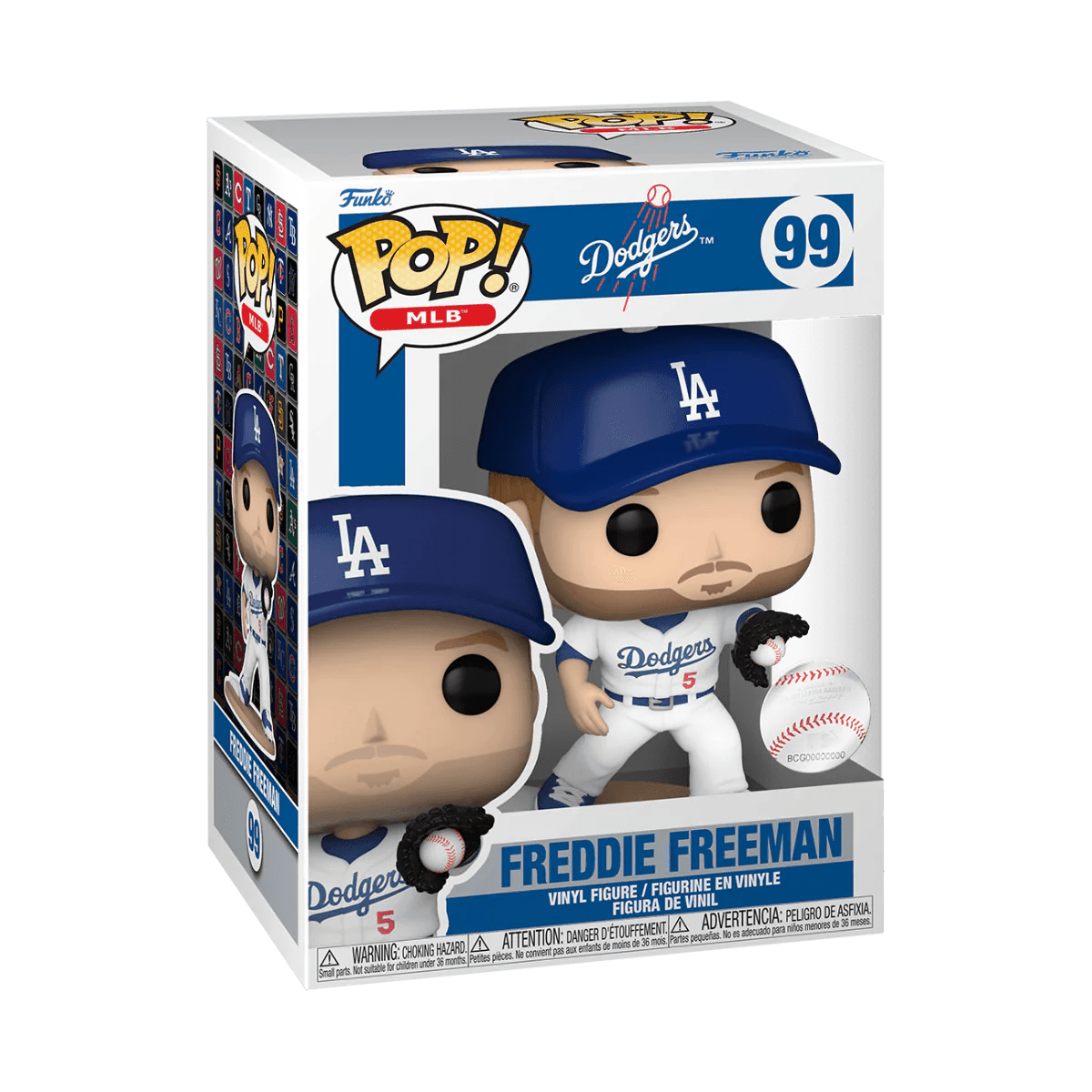 Funko Figures Freddie Freeman Los Angeles Dodgers Funko MLB 99 Pop Figure - White