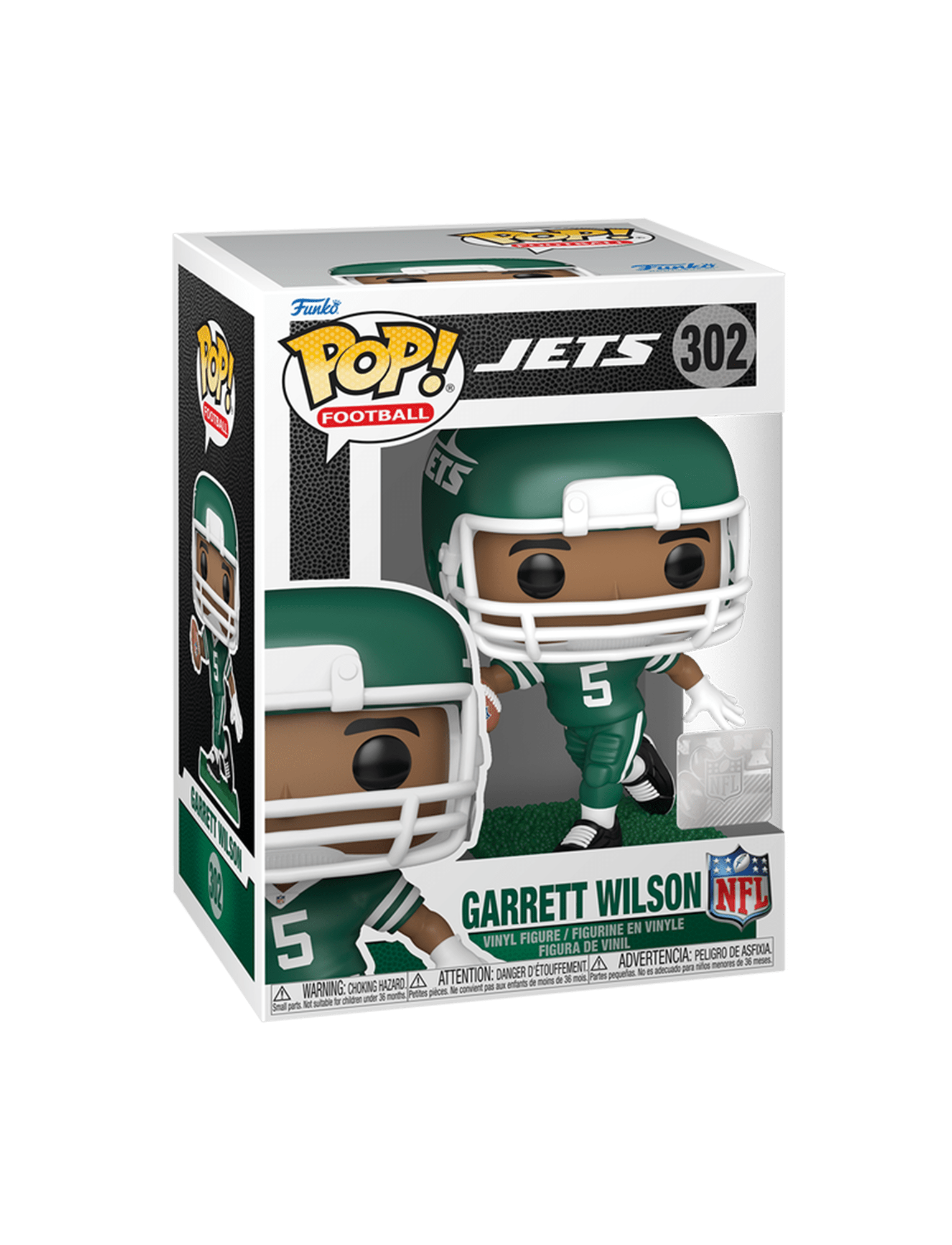 Funko Figures Garrett Wilson New York Jets Funko NFL Pop Vinyl Figure - 302