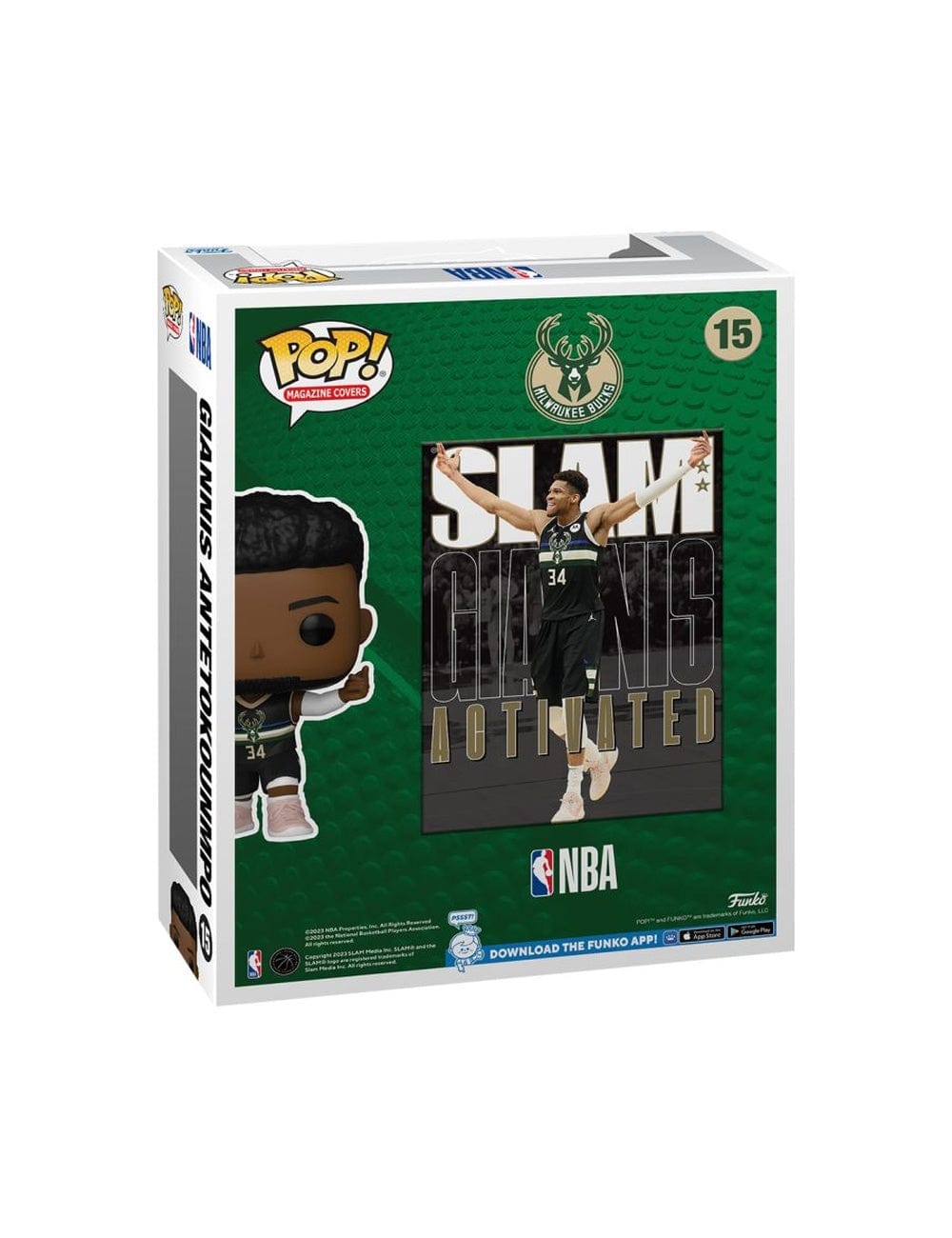 Funko Figures Giannis Antetokounmpo Milwaukee Bucks Funko NBA Slam Magazine Pop Figure