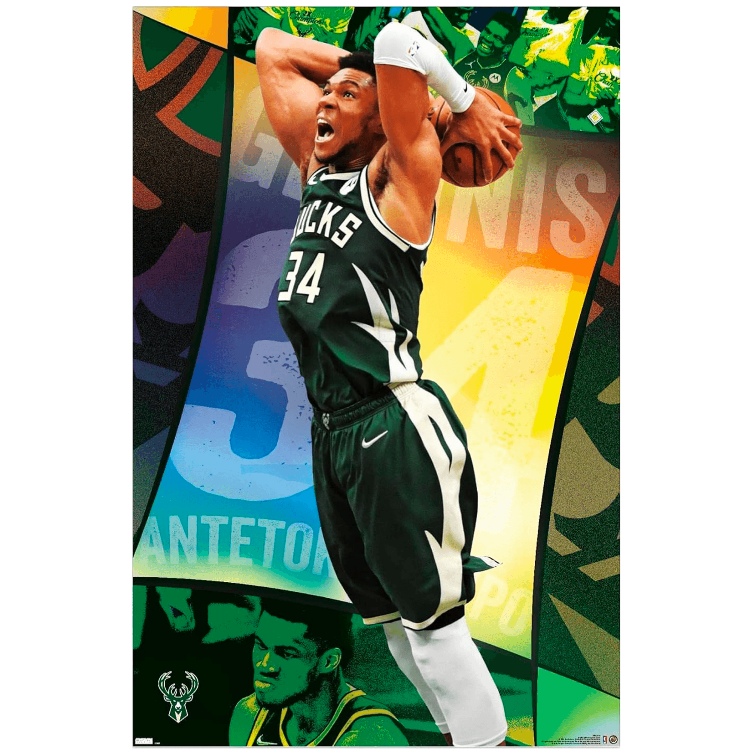 Trends International Posters Giannis Antetokounmpo Milwaukee Bucks Trends NBA 61 x 91.5cm Poster