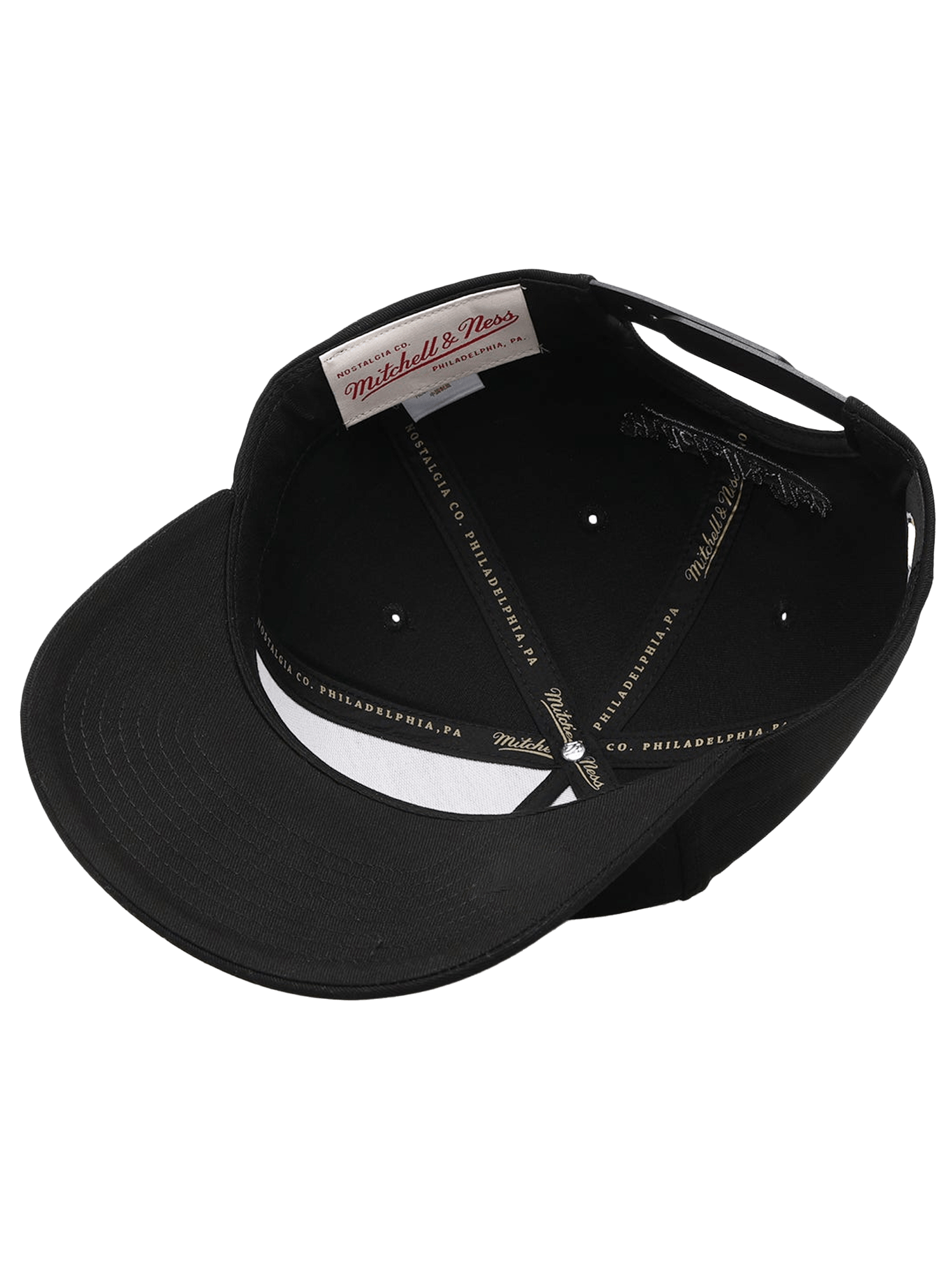 Mitchell And Ness Caps Golden State Warriors Mitchell & Ness NBA Black On Black MVP Snapback Hat